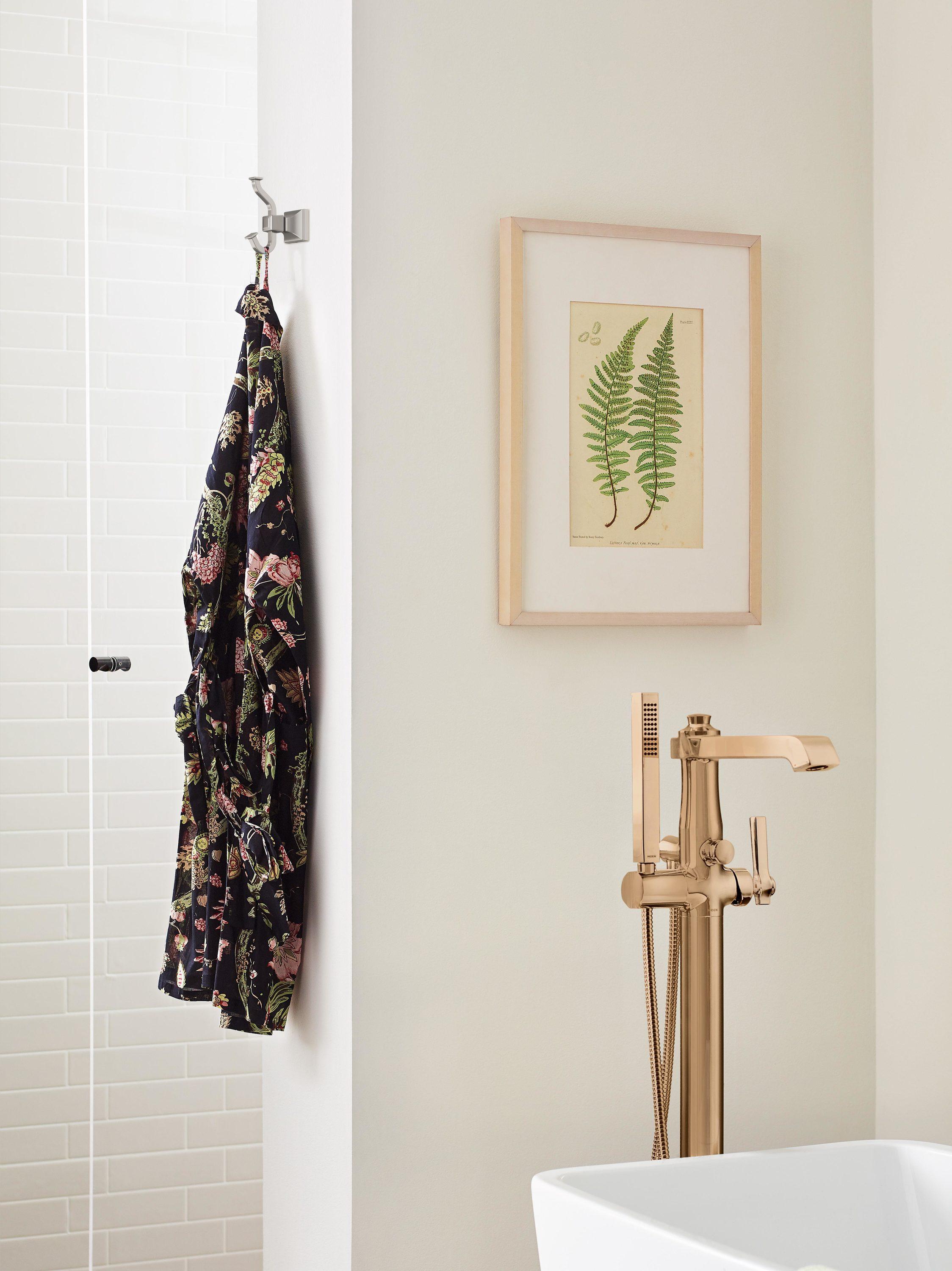 Amerock Mulholland Brushed Nickel Single Prong Robe Hook