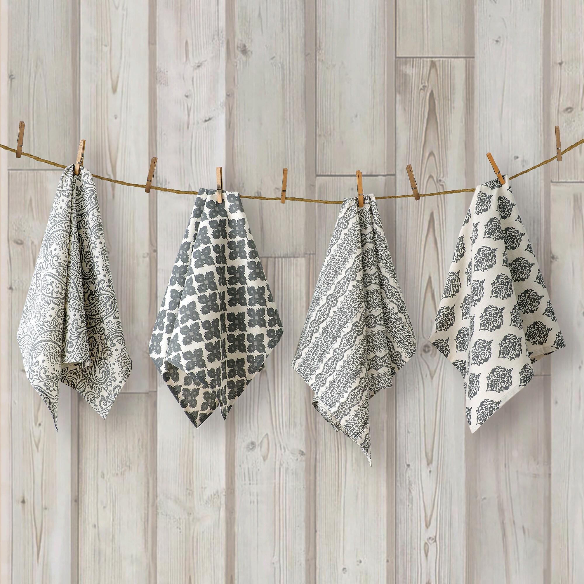 Bungalow Rose Queanbeyan Jacquard Kitchen Towel Linen Set