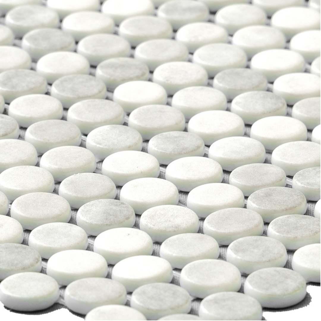 Eterna Penny 12"x12" Recycled Glass Mosaic Tile