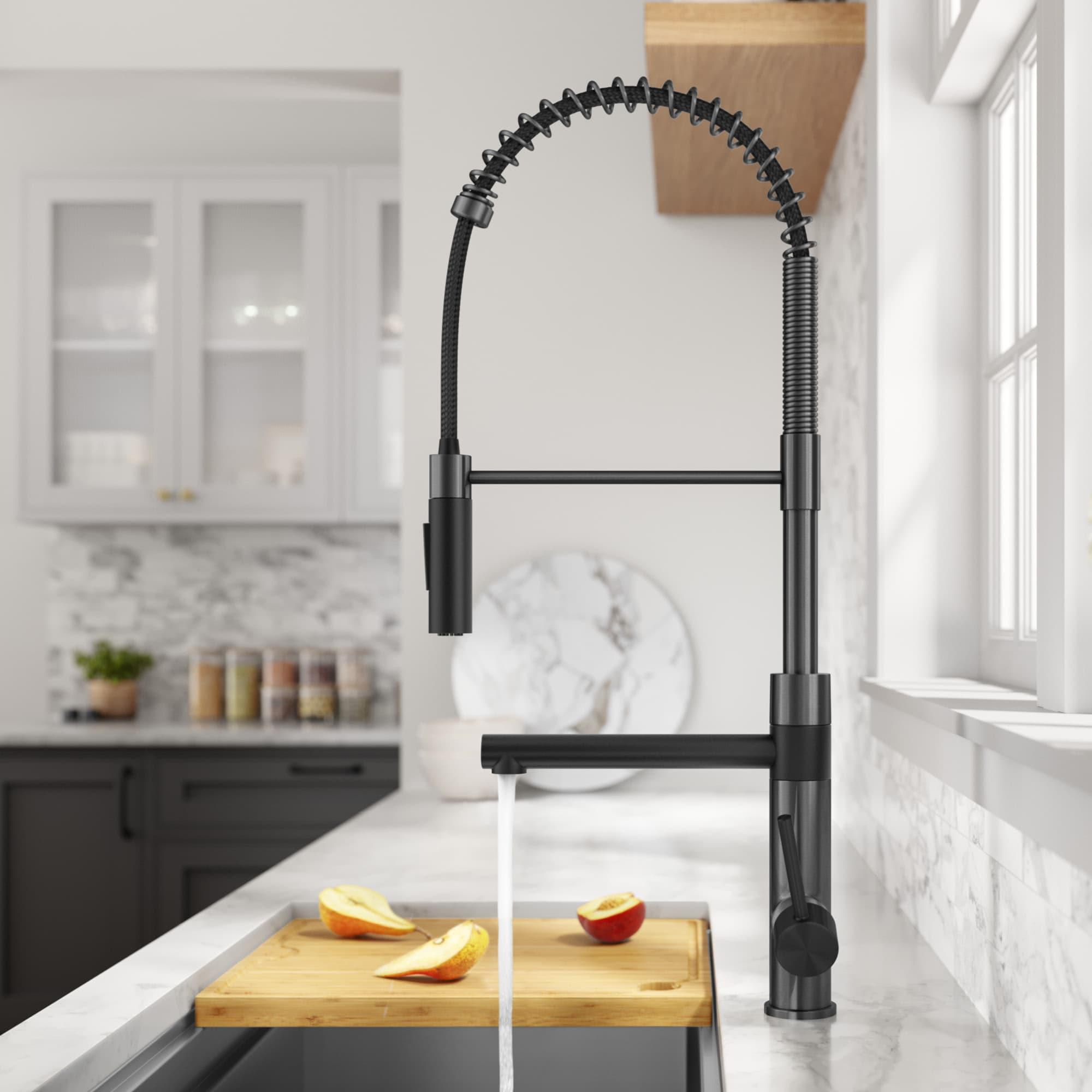 Artec Pro Commercial Style Pull-Down Single Handle Kitchen Faucet with Pot Filler