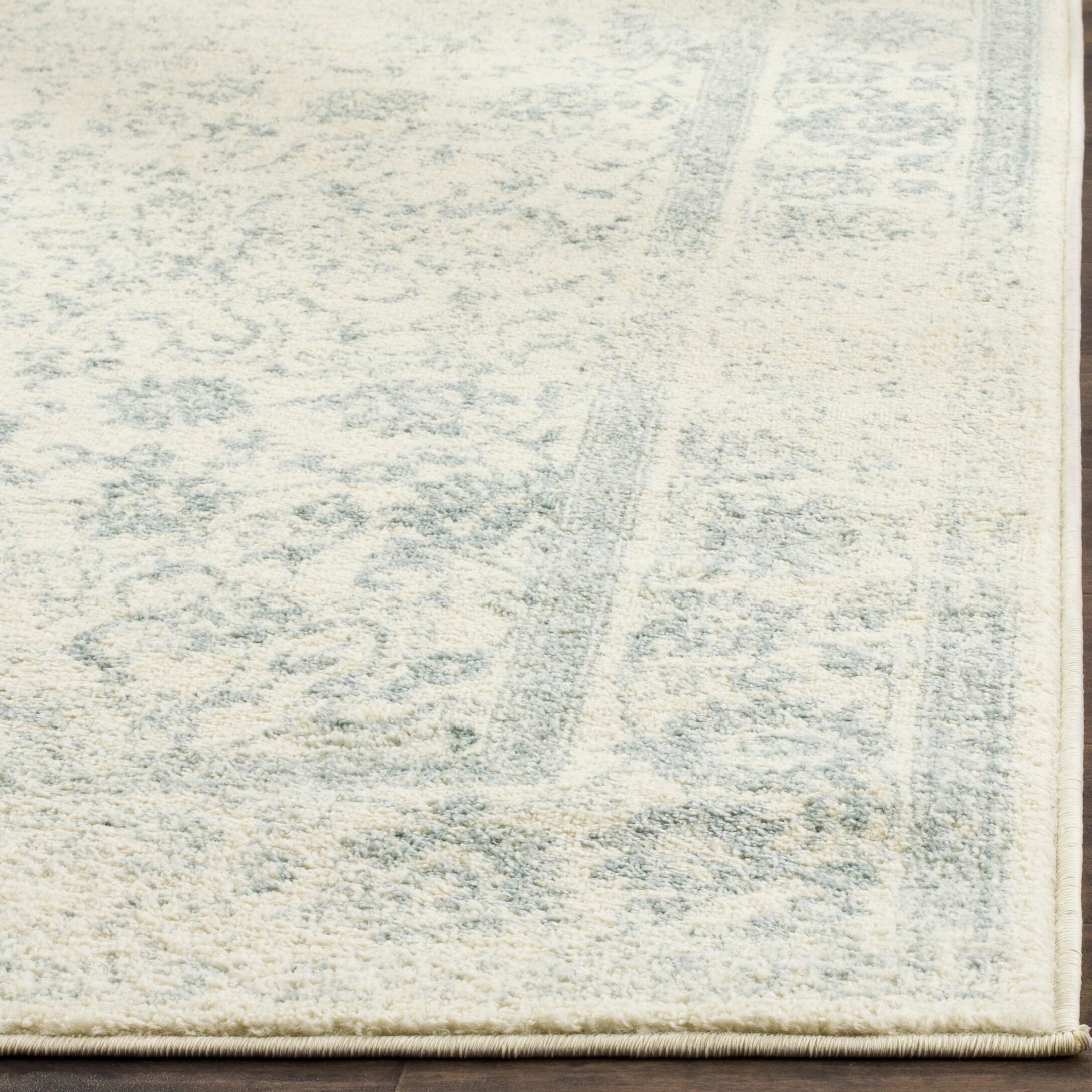 Adirondack ADR109 Machine Made Indoor Runner - Ivory/Slate - 2'-6"x6' - Safavieh