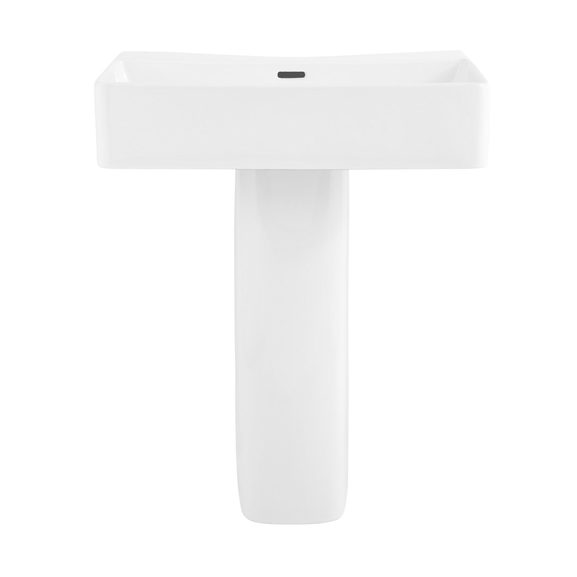 Bastille Square Two-Piece Pedestal Sink