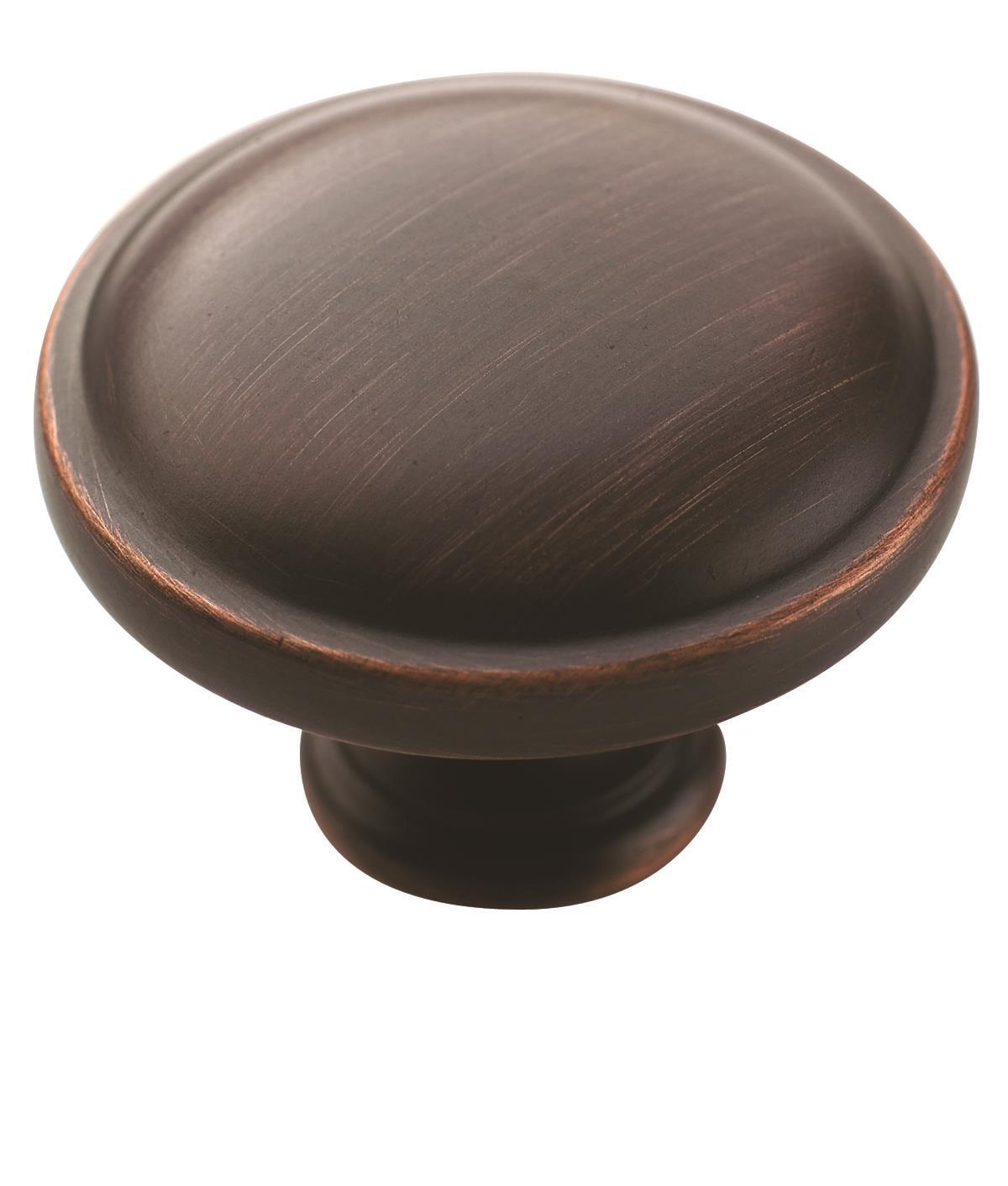 Amerock Allison Round Cabinet Knob 1-1/4 in. D 15/16 in. Oil Rubbed Bronze 1 pk