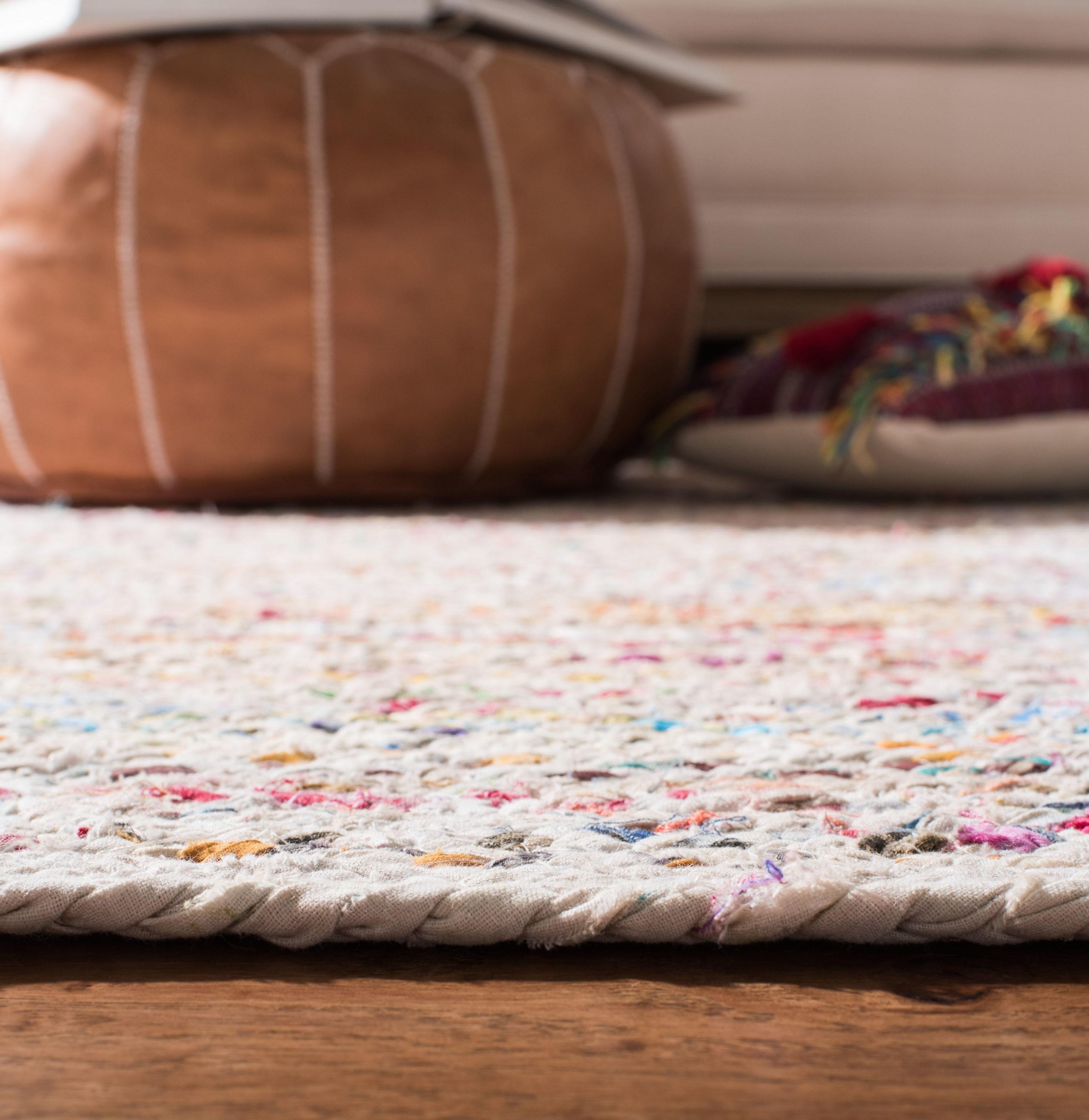 Braided BRD210 Hand Woven Area Rug - Ivory/Multi - 8'x10' - Safavieh.