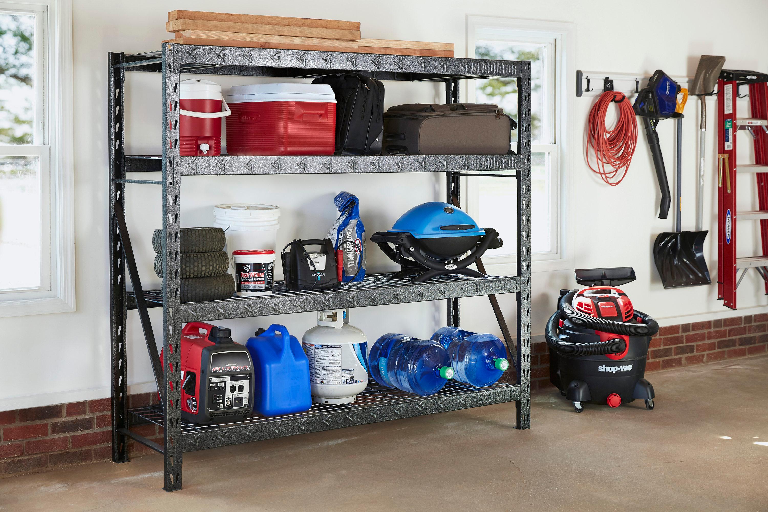 Gladiator® 77" Wide Heavy Duty Rack With Four 24" Deep Shelves & Reviews | Wayfair