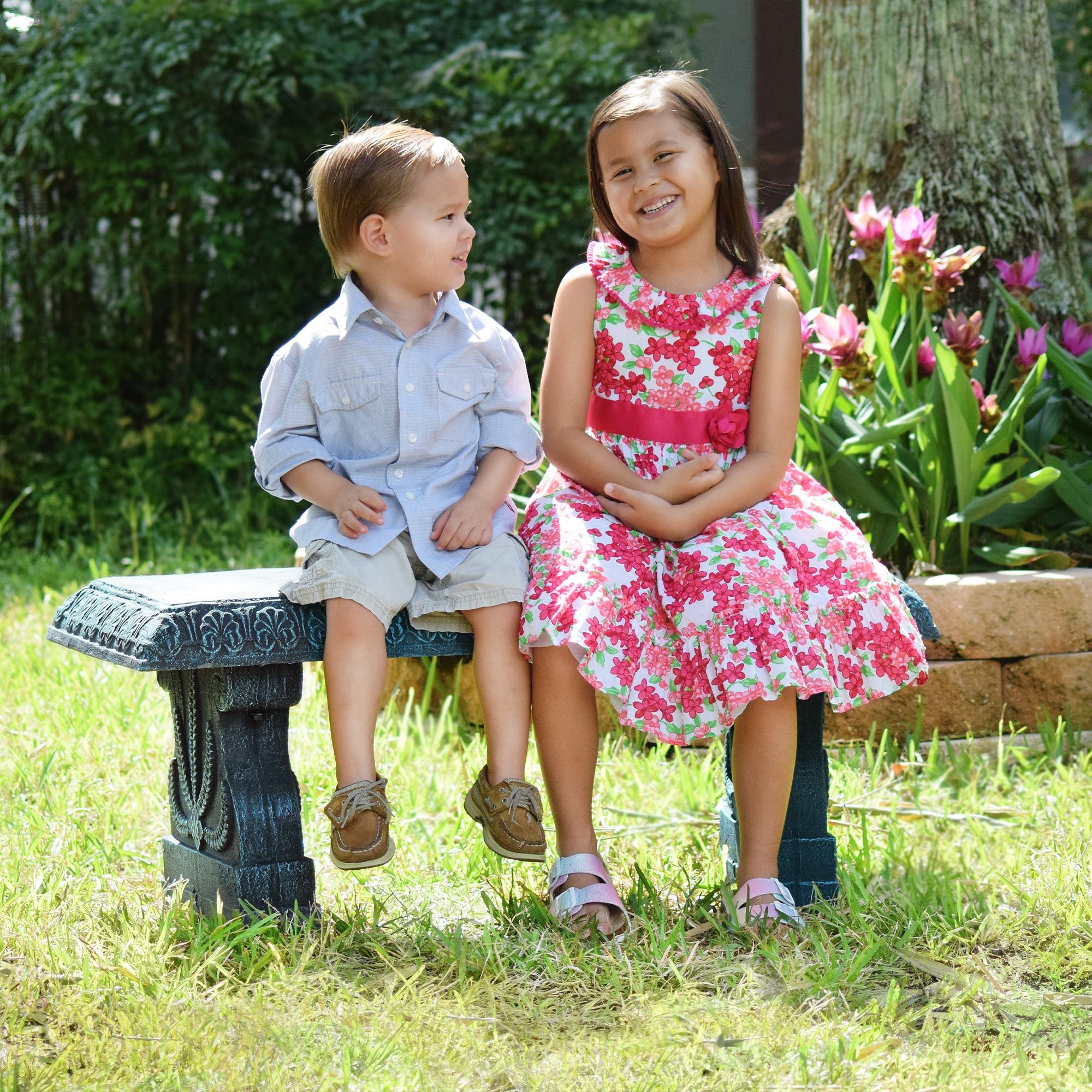 Arcadia Garden Products Fiber clay bench Dark blue 15-Inches x 17-Inches