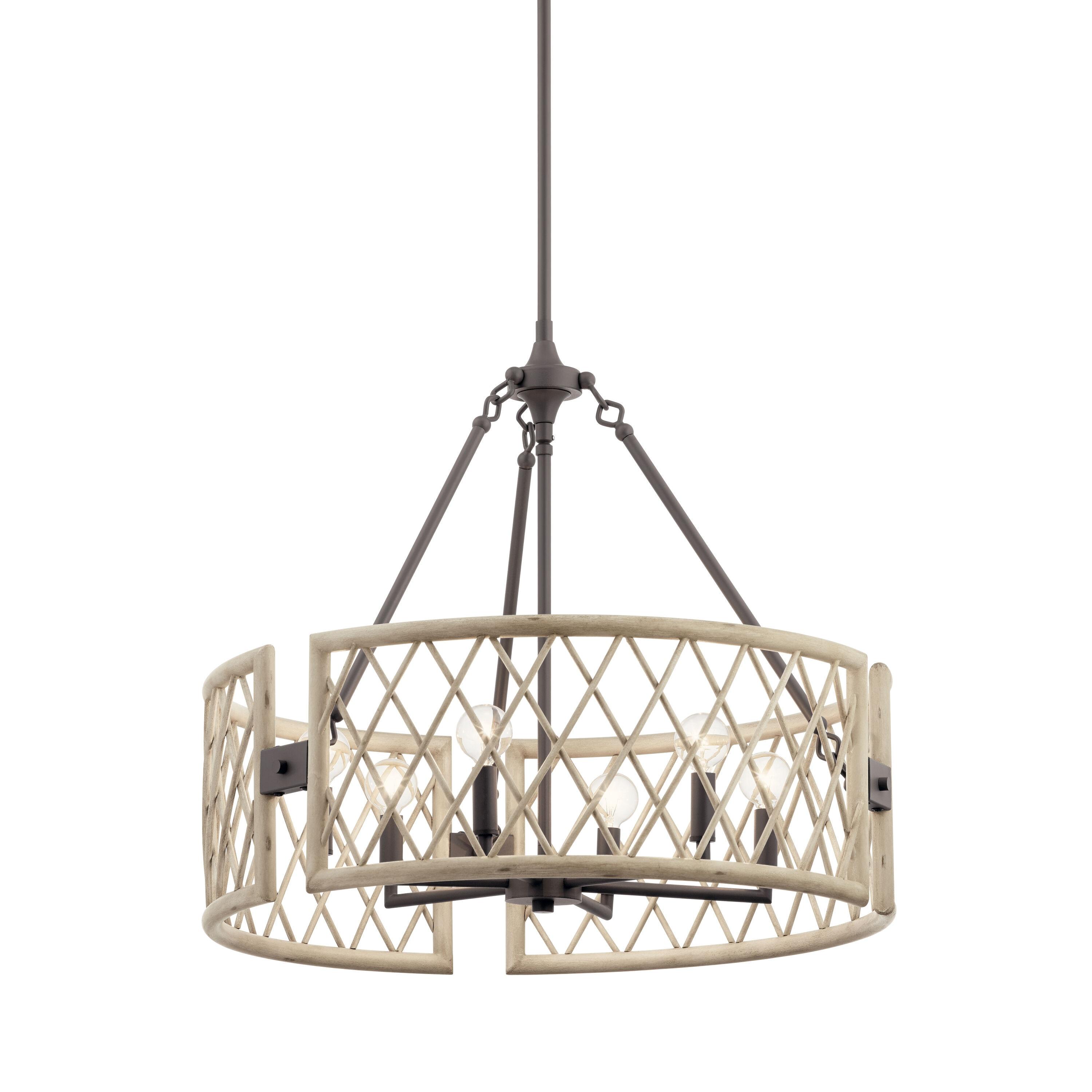 Kichler Lighting - Six Light Chandelier - Chandelier Round Pendant - Rustic