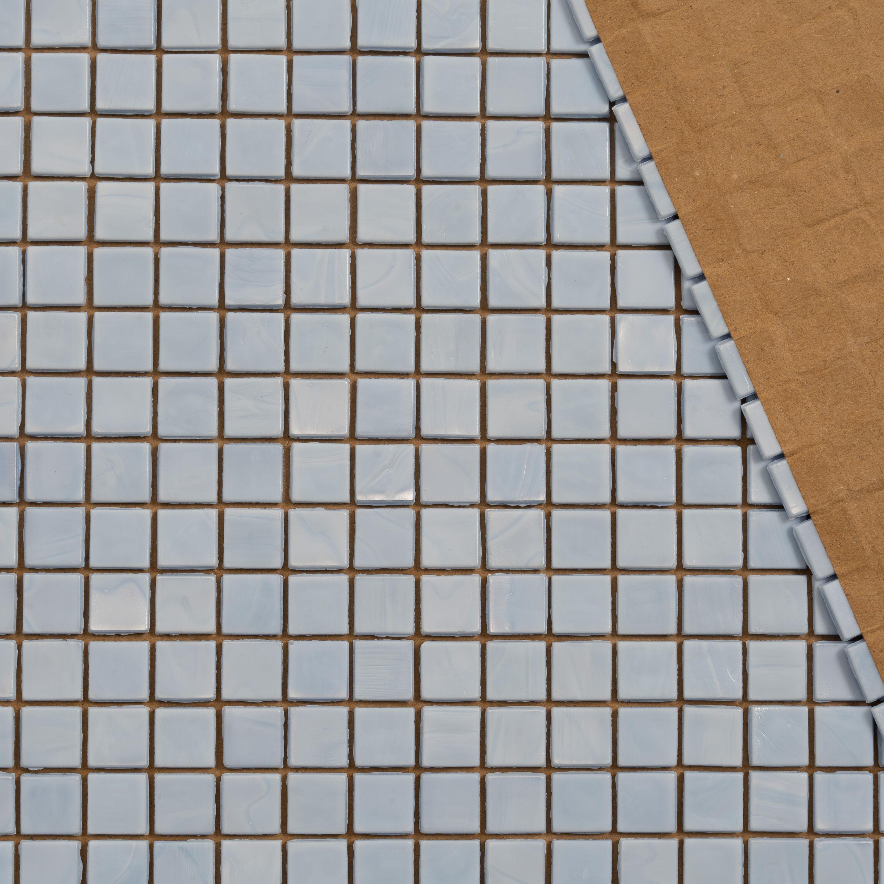 Skosh 0.6" x 0.6" Glass Grid Mosaic Wall & Floor Tile