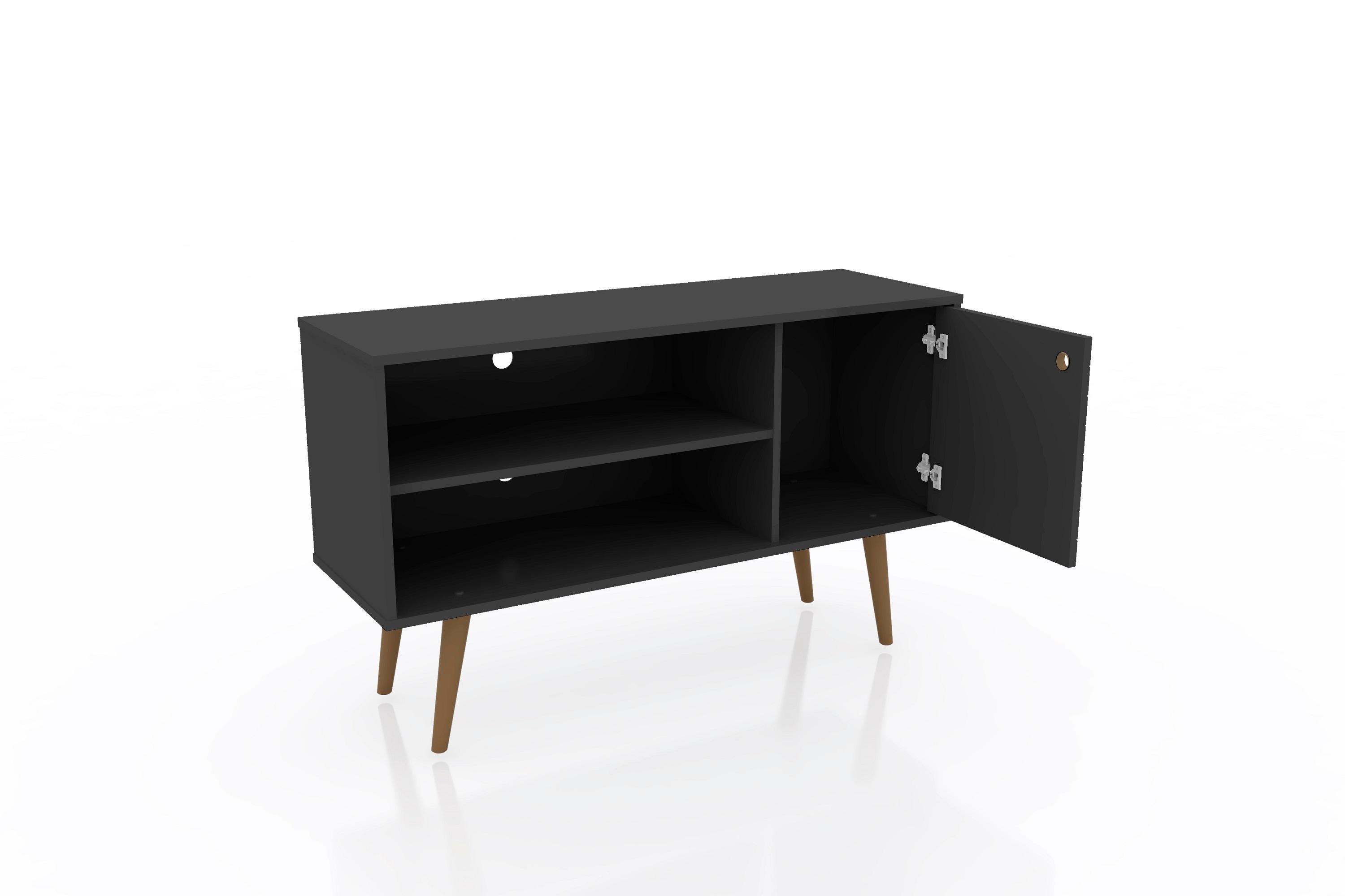 Liberty 42.52" Mid-Century Modern TV Stand with 2 Shelves and 1 Door