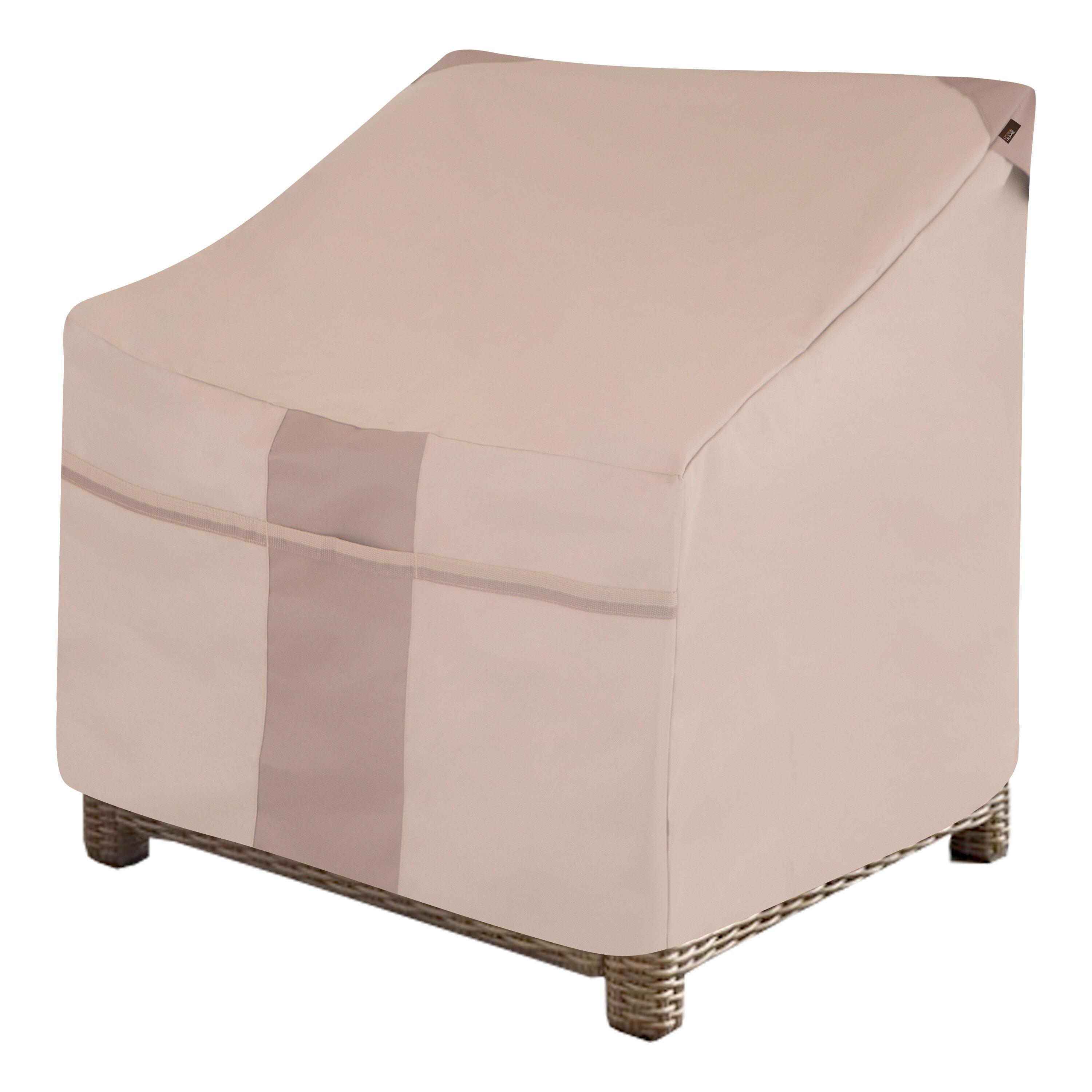 Modern Leisure Monterey Outdoor Deep Seat Patio Lounge Chair Cover, 38"L x 40"W x 31"H, Beige