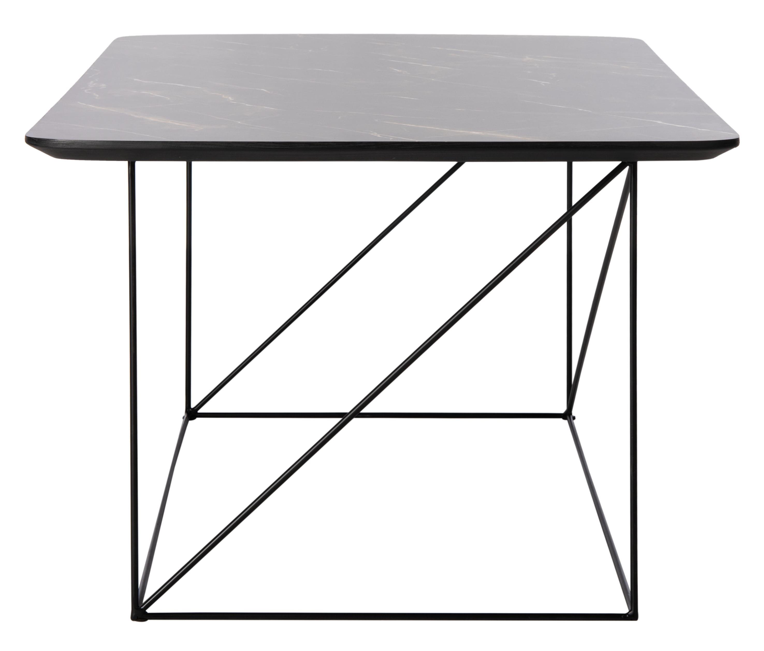 Rylee Rectangle Coffee Table - Dark Sandstone/Black - Safavieh