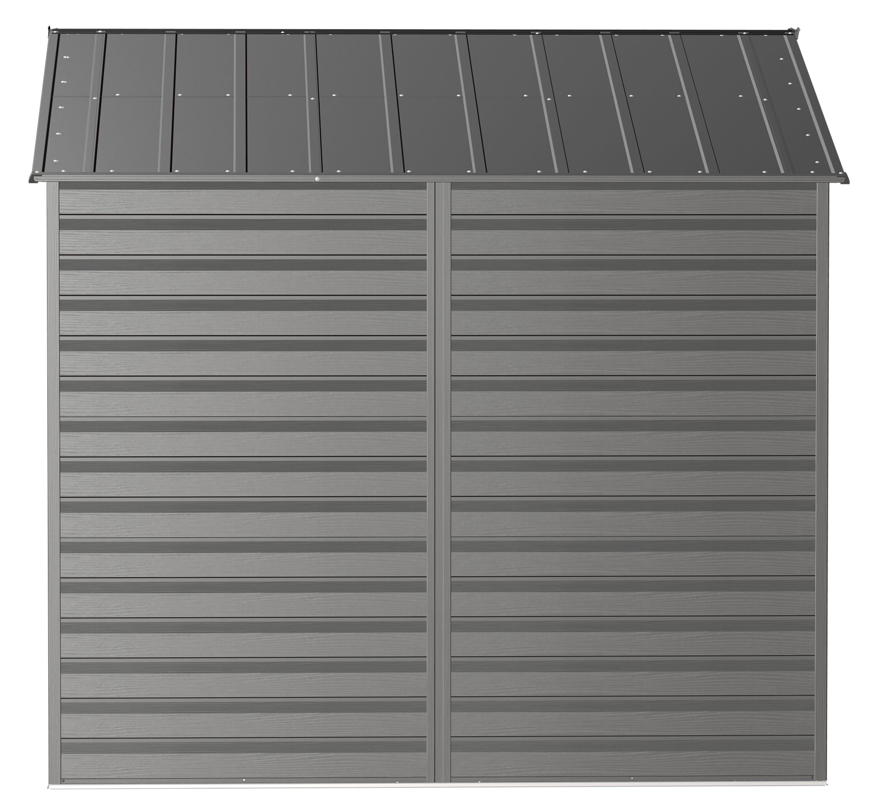 Arrow 8 ft. W x 8 ft. D Galvanized Steel Storage Shed