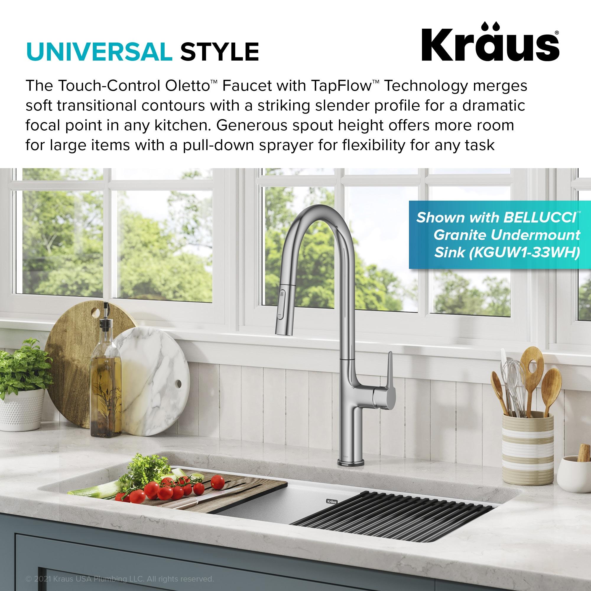 Pull Down Touch Single Handle Kitchen Faucet