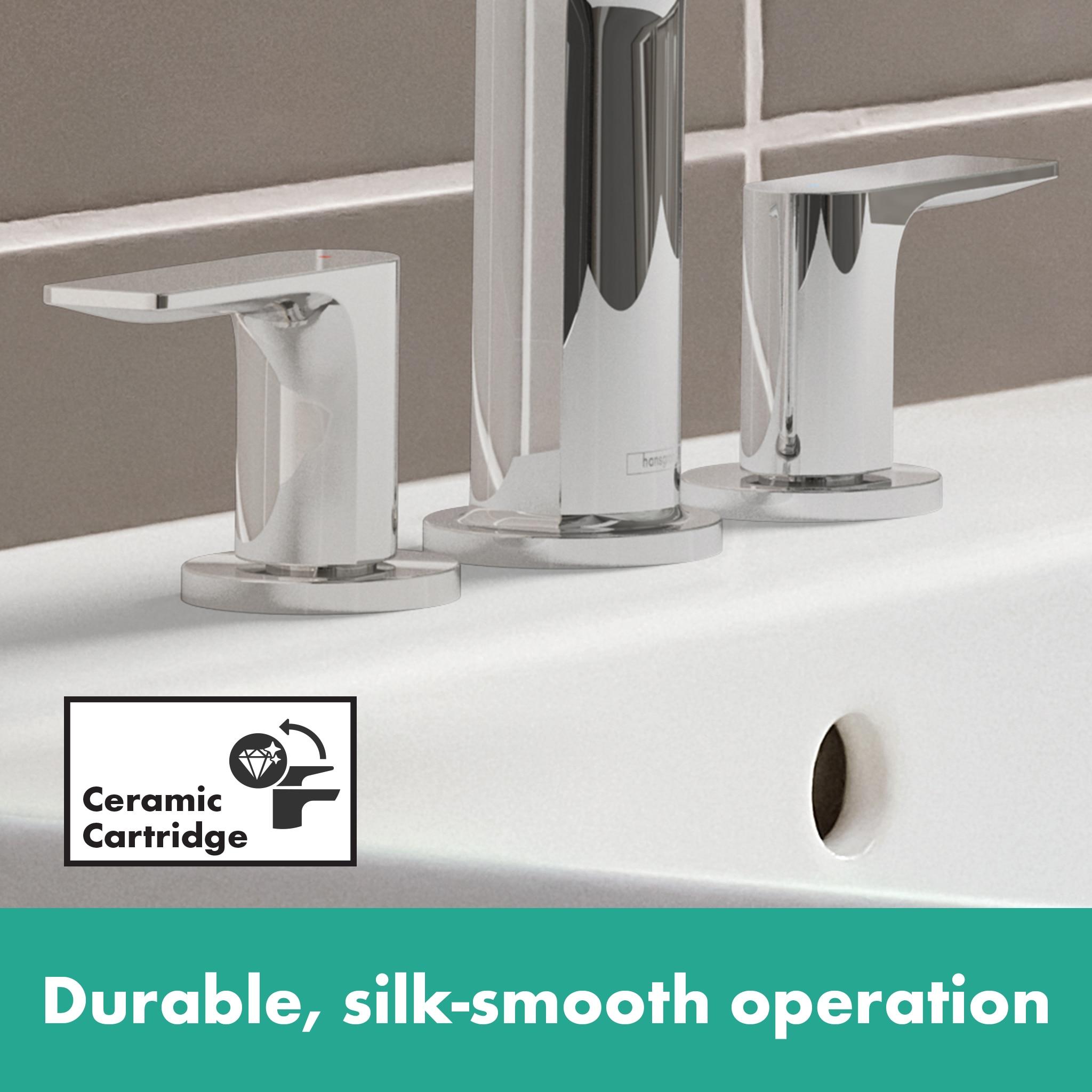 Rebris E Widespread Bathroom Faucet