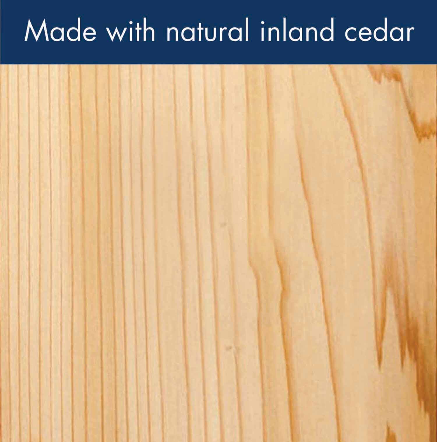 WoodLink Large Cedar Bird Feeder with Suet Cages - Wood Platform Feeder for Woodpeckers