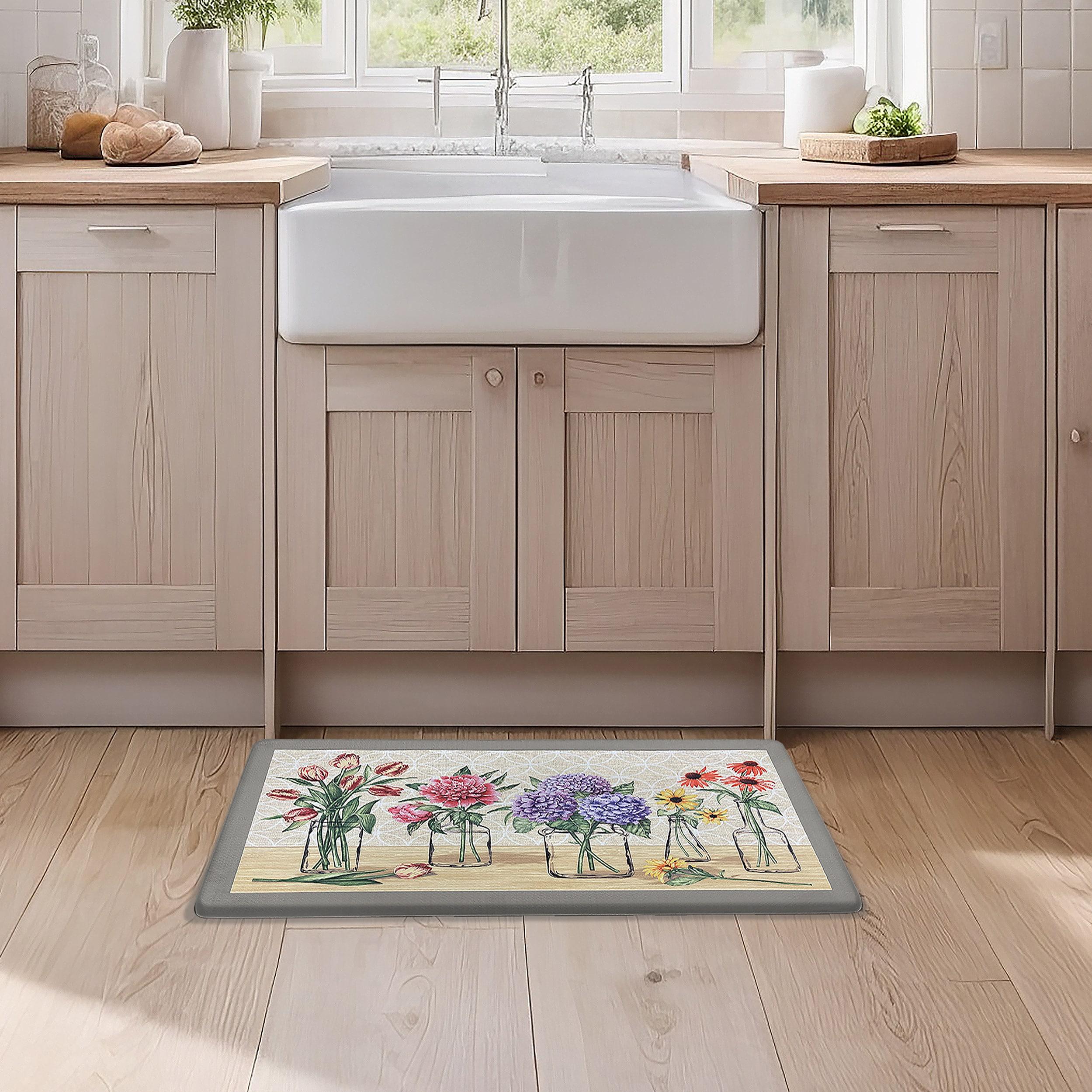Achim Anti Fatigue Mat 18x30 - Garden Blooms, Multi-Color
