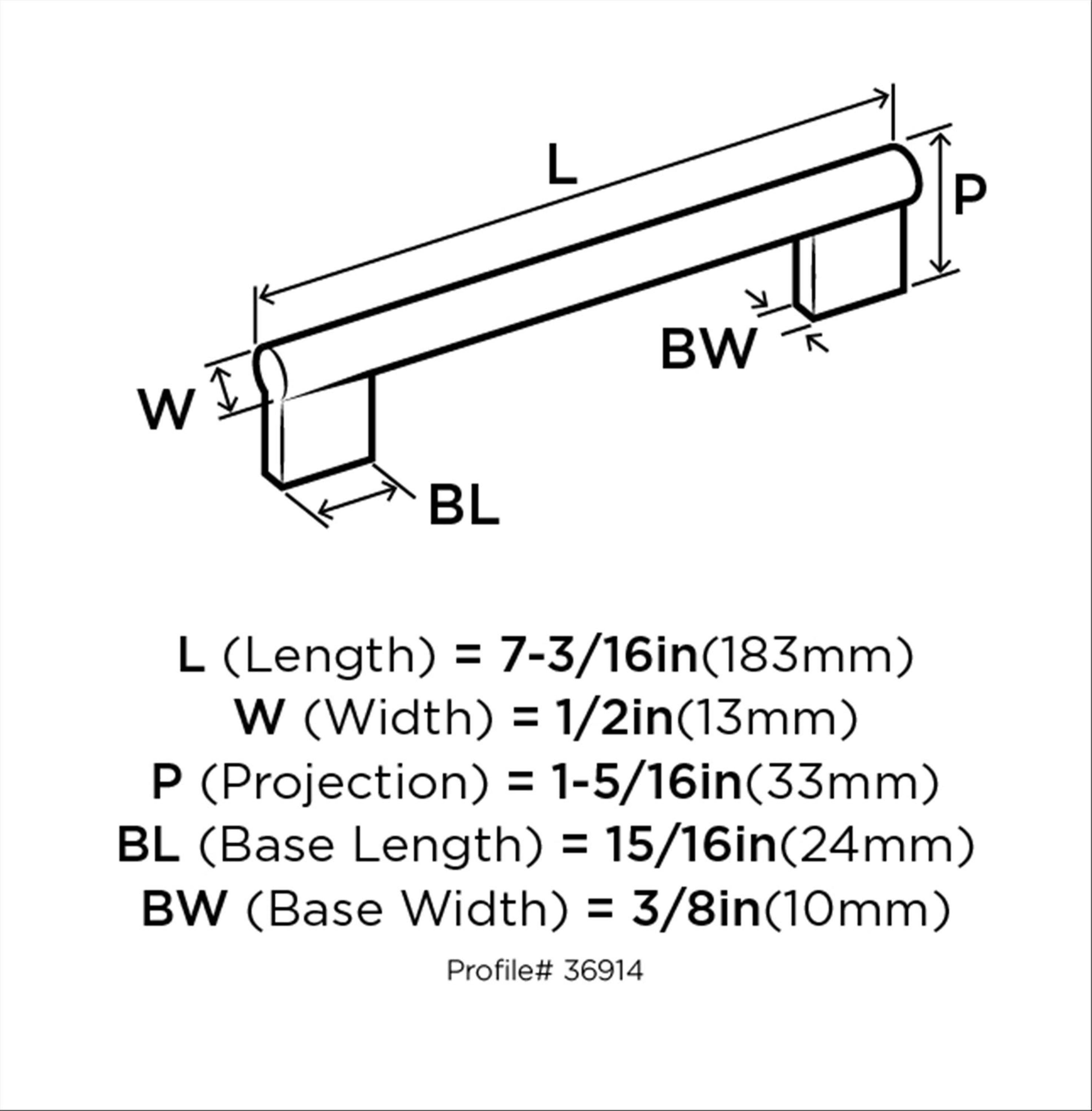 Versa 6 5/16" Center To Center Bar Pull