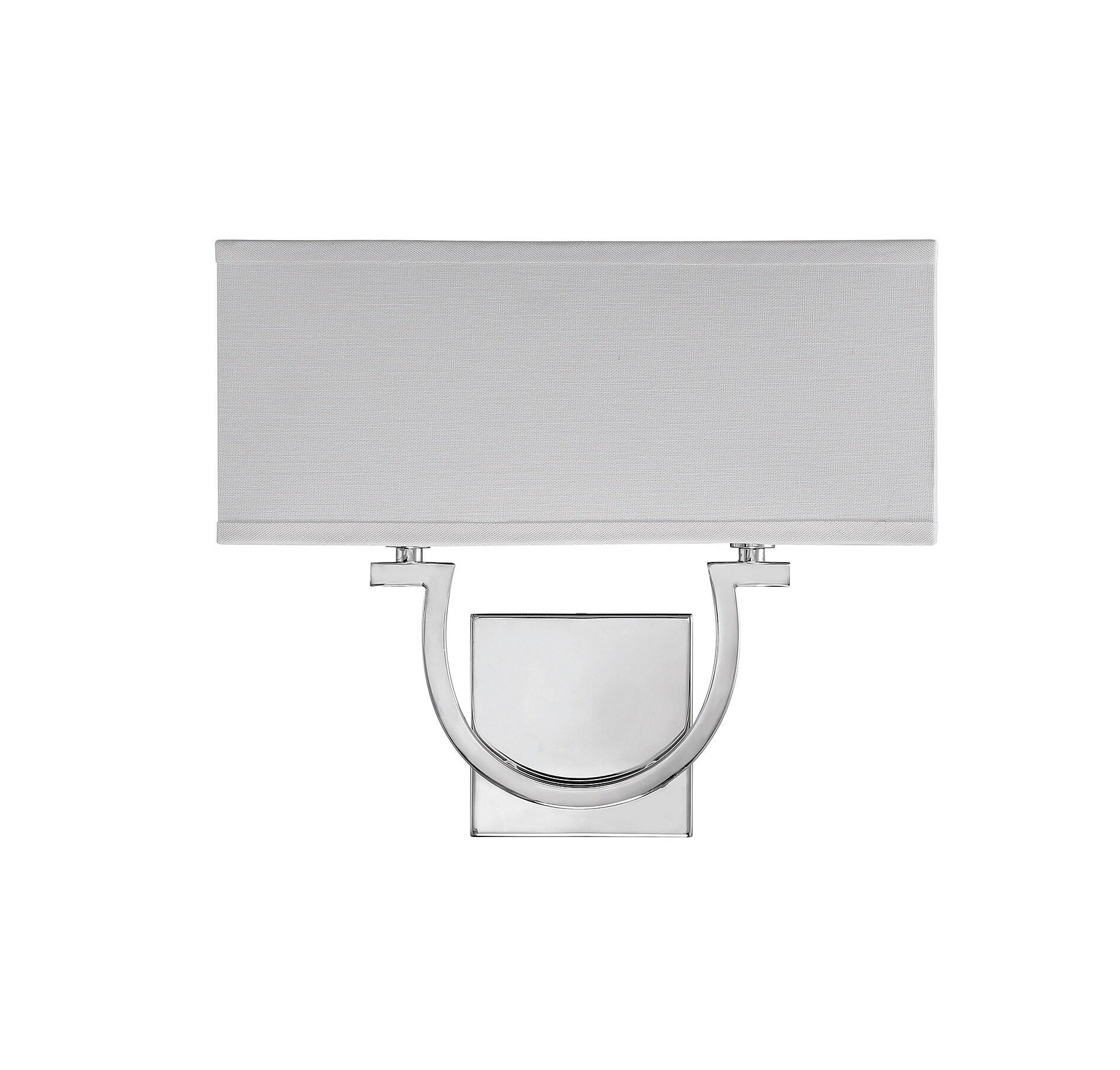 Willa Arlo™ Interiors Carlisle 2 - Light Dimmable Armed Sconce in Polished Nickel