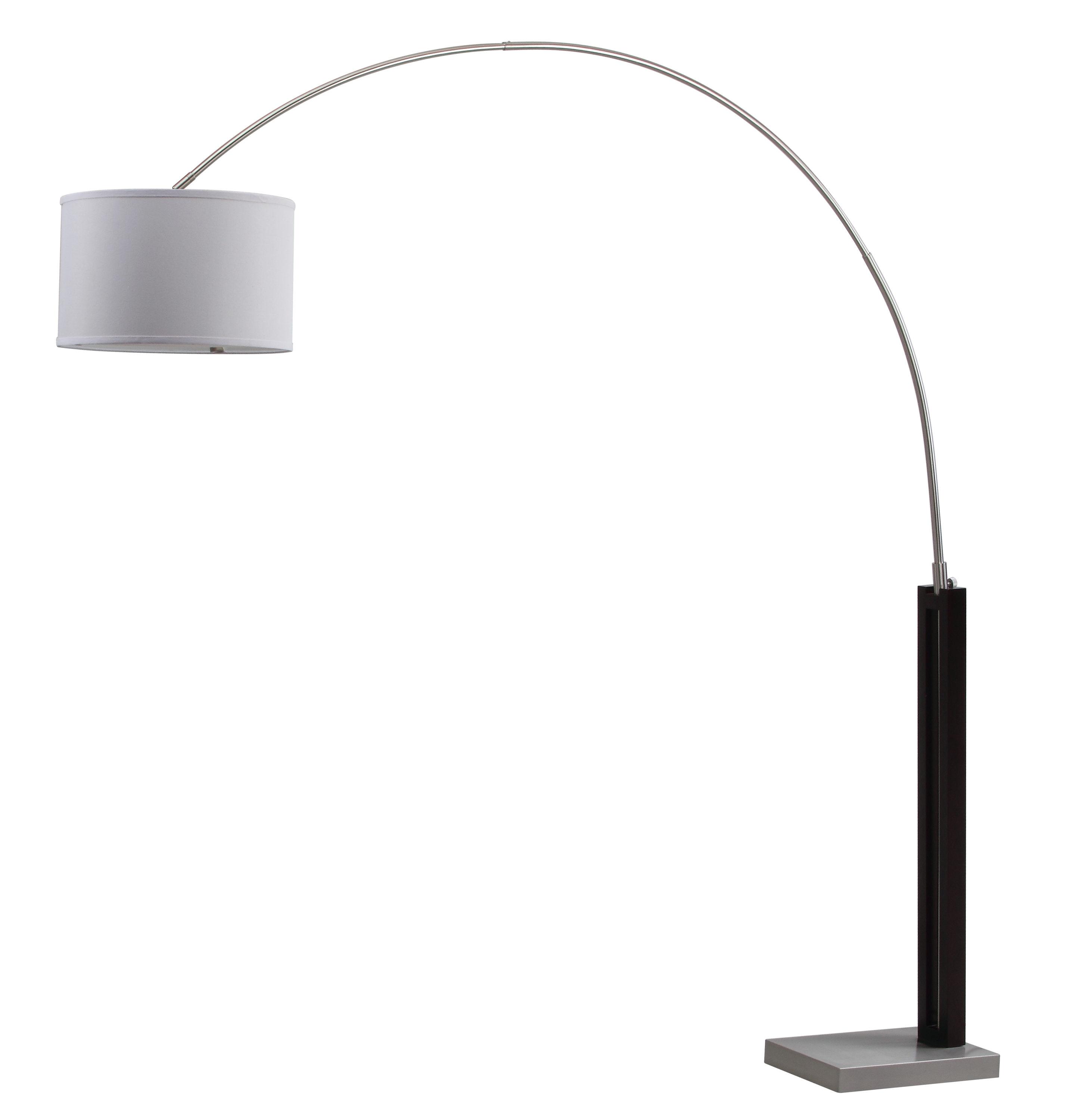 Safavieh Cosmos 83 in. H Modern Glam Arc Floor Lamp, Black/Nickel