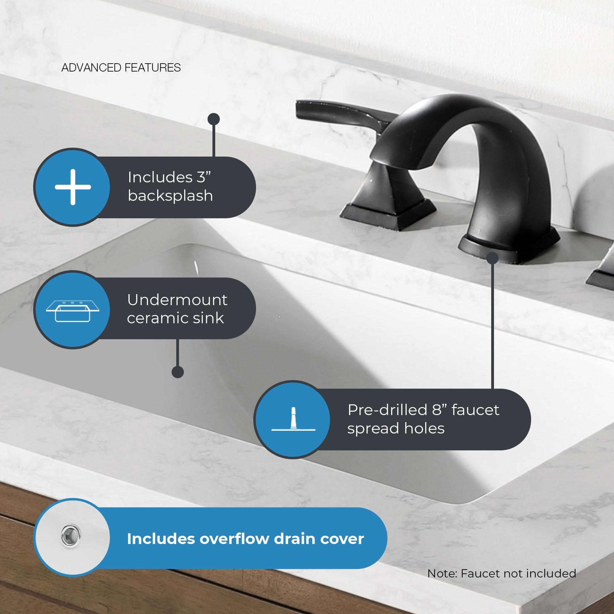OVE Decors Tahoe 60" Double Bathroom Vanity