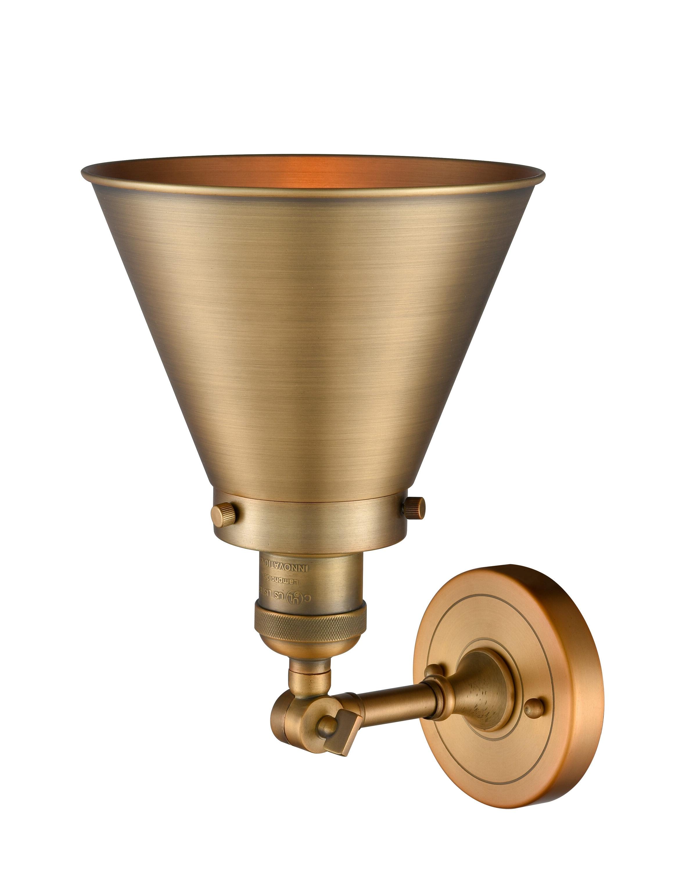 Innovations Lighting Franklin Restoration 1 - Light Sconce in  Brushed Brass