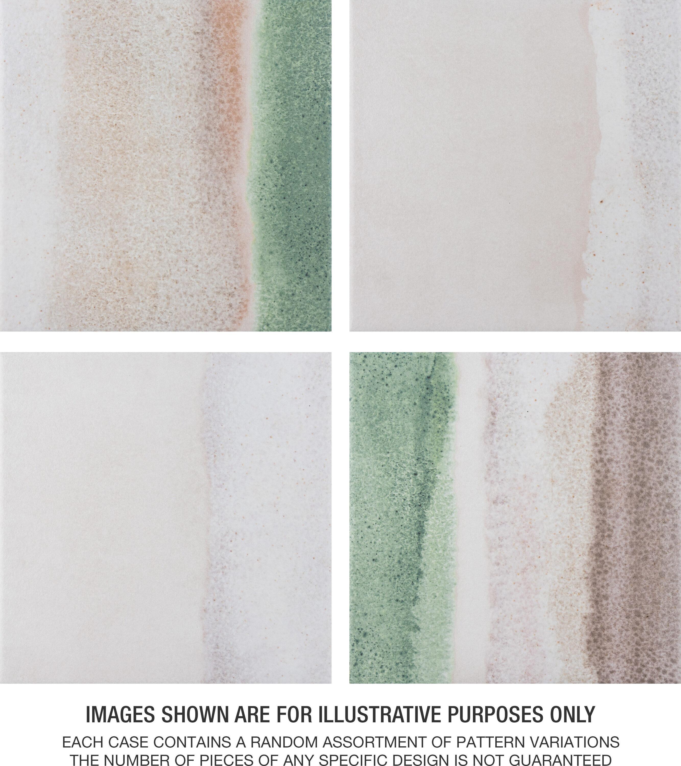 Matter Canvas 6" x 6" Porcelain Stone Look Floor and Wall Tile