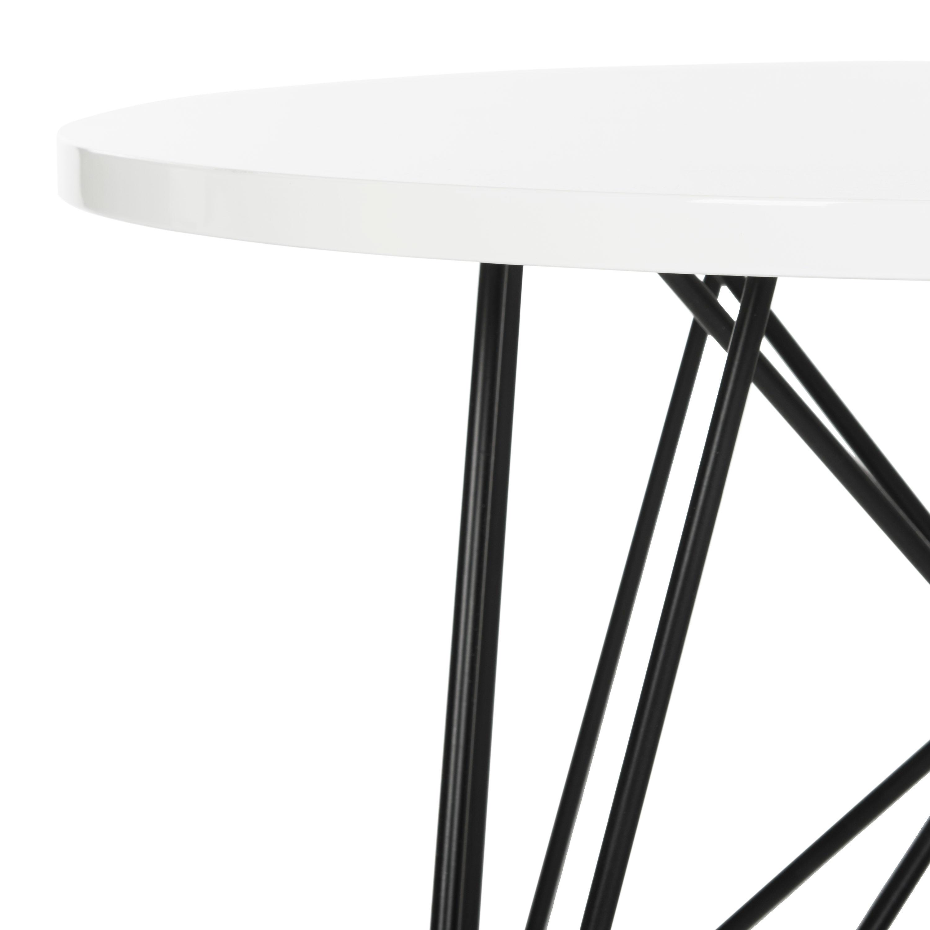 Vida End Table - White - Safavieh.