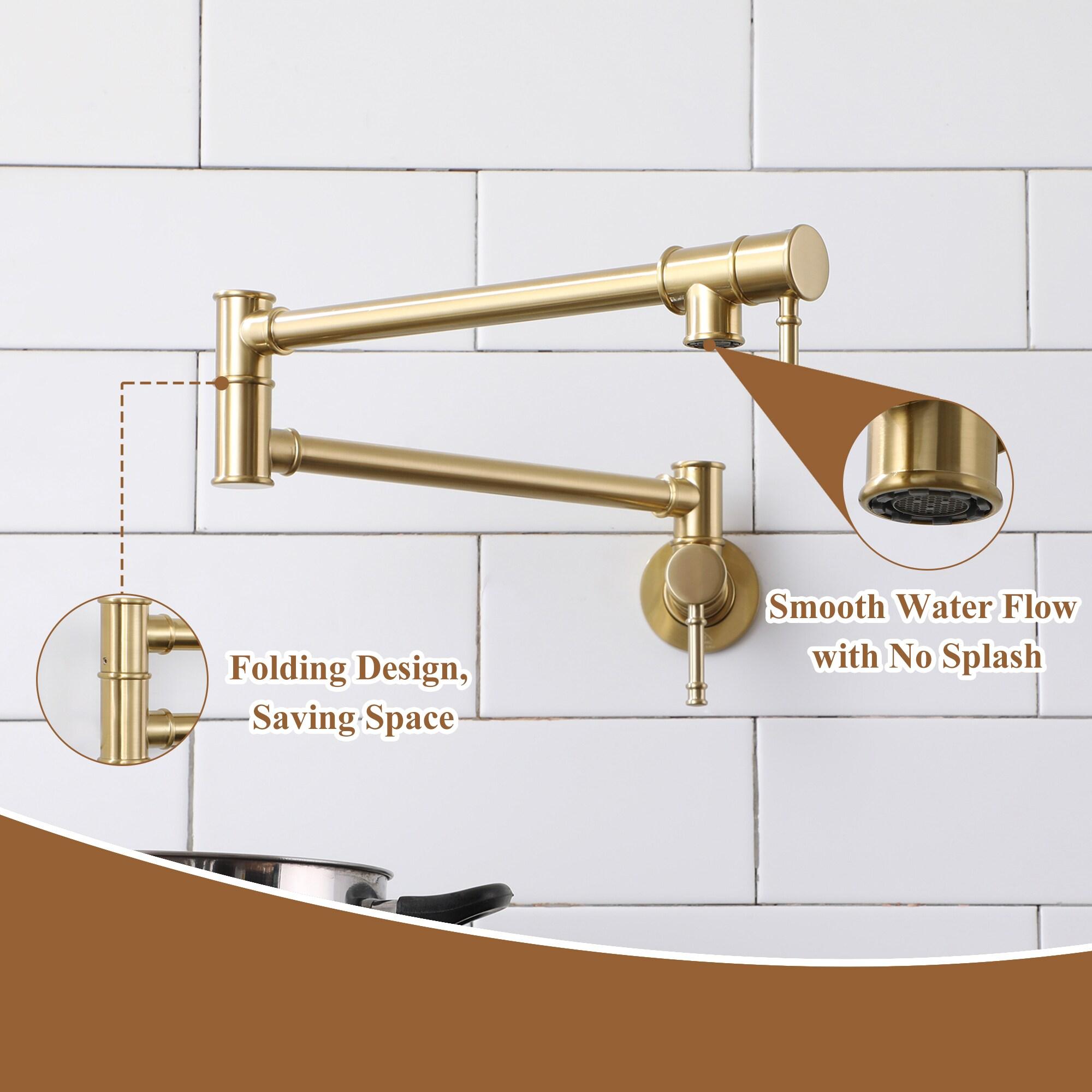 CASAINC CASAINC Single-Handle Spring Pull-Down Kitchen Faucet Single Hole Faucet 1.8 GPM CA-D4183-BN