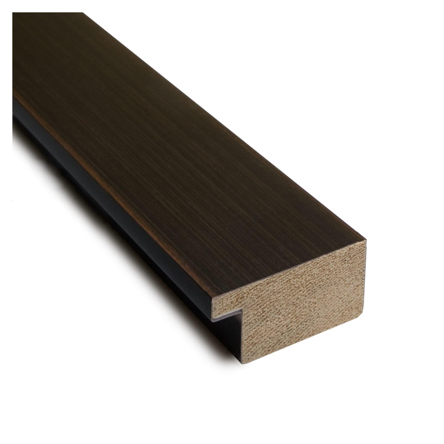 Amanti Art Espresso Brown Non-Beveled Wood Bathroom Wall Mirror 29 x 40 in.