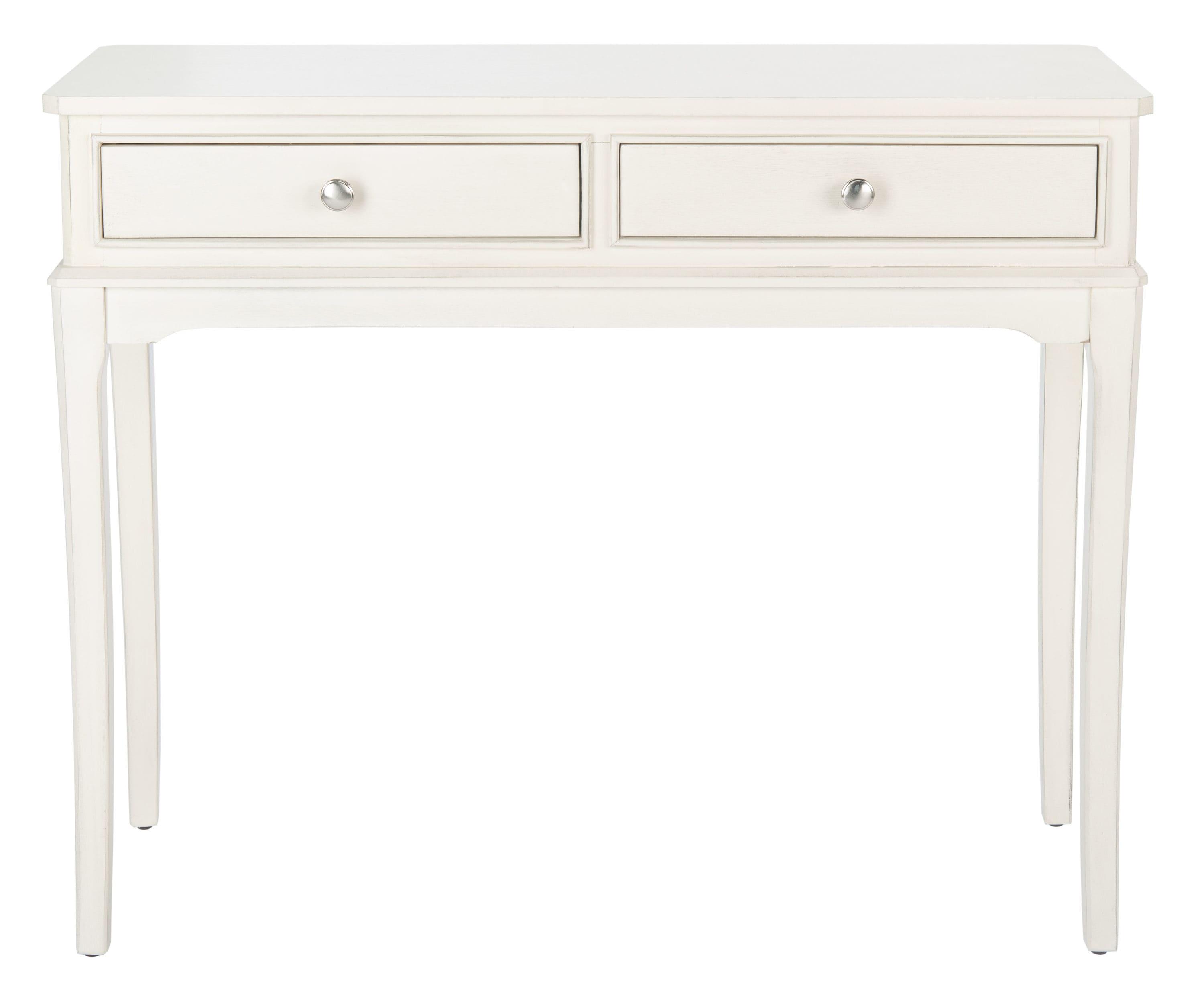 Opal 2 Drawer Console Table - Distressed White - Safavieh