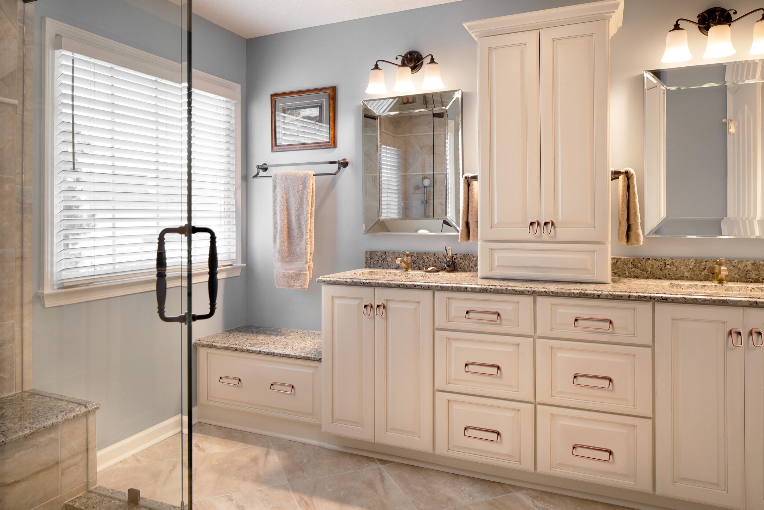 Goo-Ki Antique Brass Cabinet Pulls 5'' (128MM) Hole Centers Retro Zinc Alloy Drawer Pulls Handles for Drawer,Wardrobe,Cupboard，6 Pack