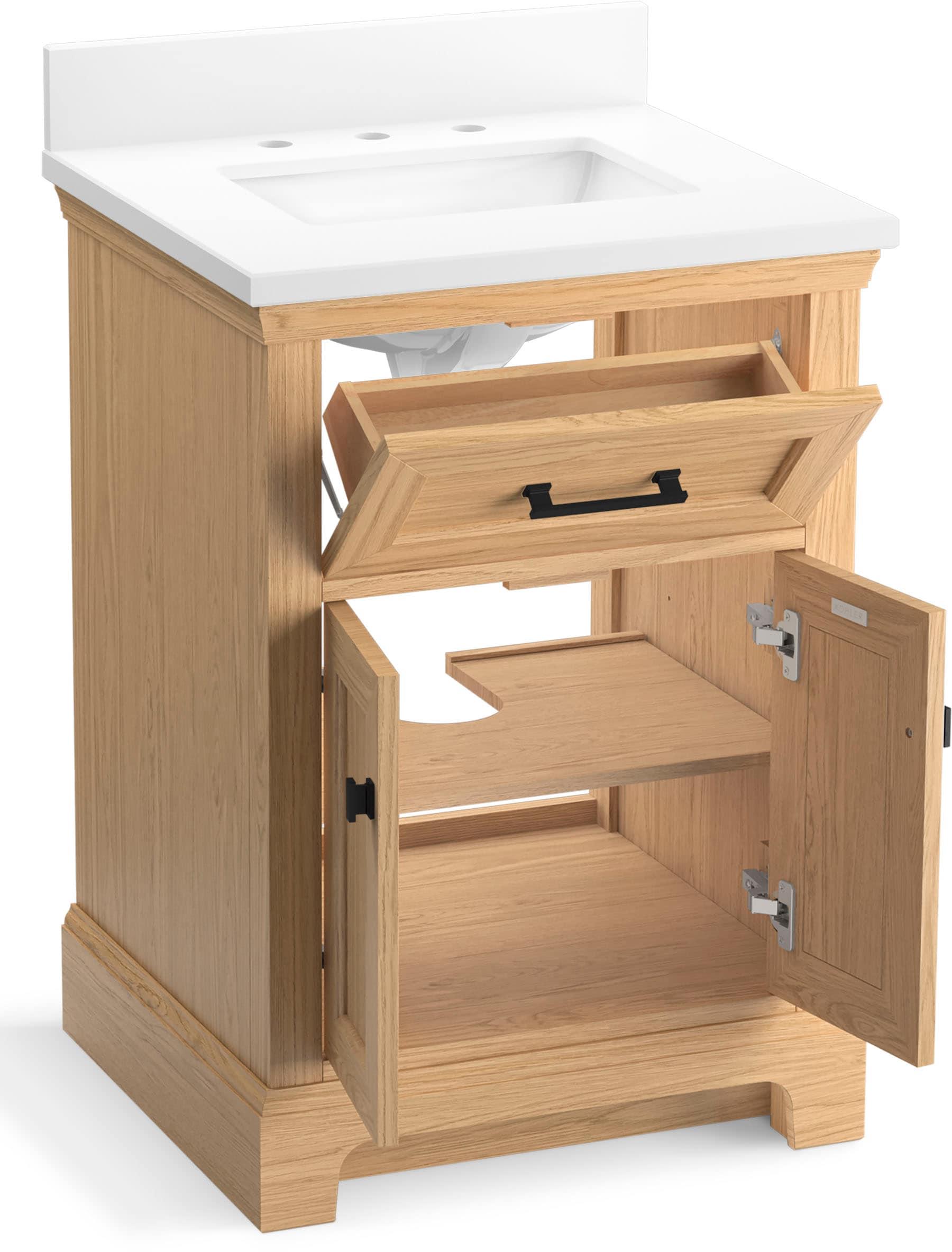 Charlemont 24 In. Bathroom Vanity Cabinet With Sink And Quartz Top