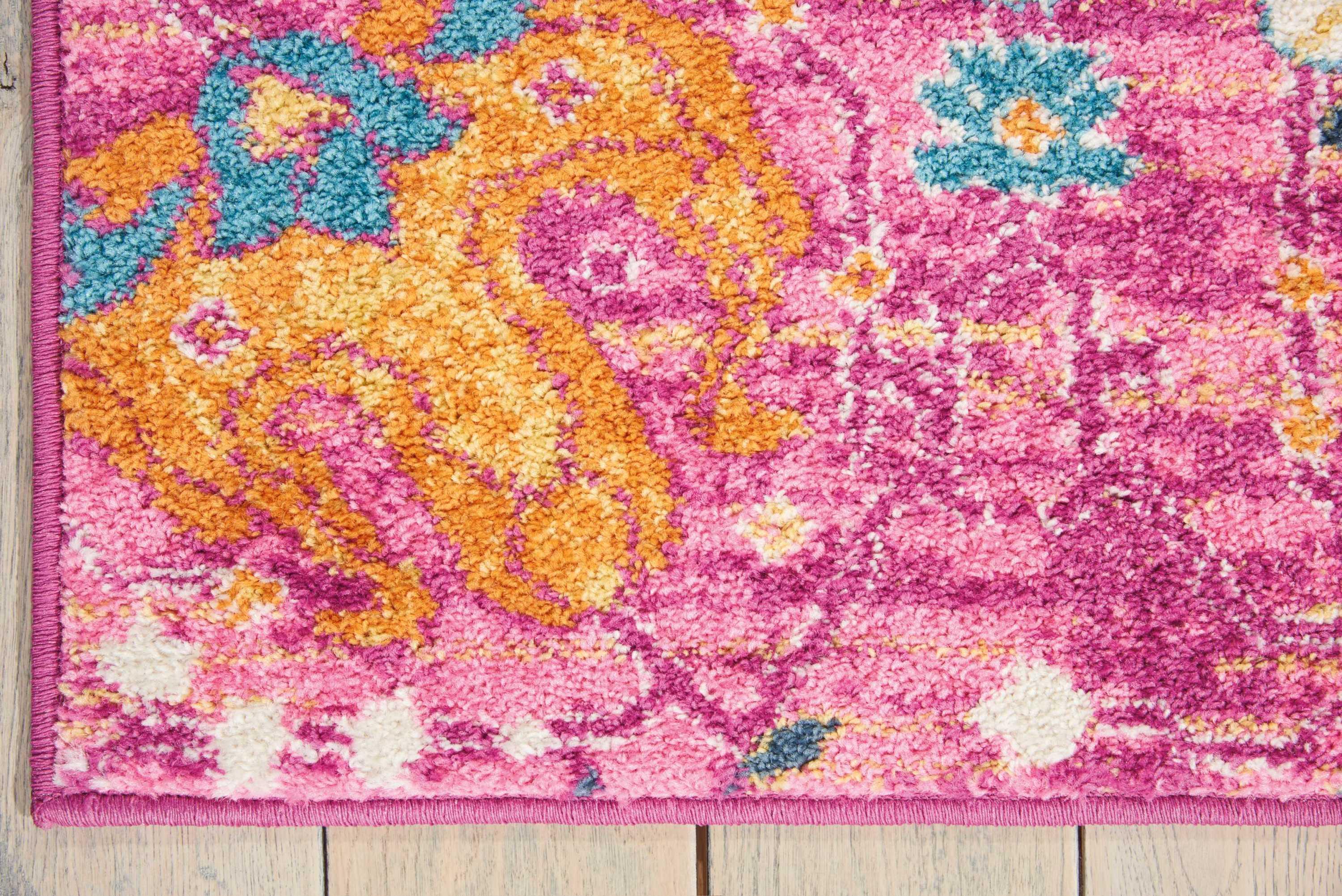 Nourison Passion Bohemian Indoor Rug Fuchsia 6'7" x 9'6"