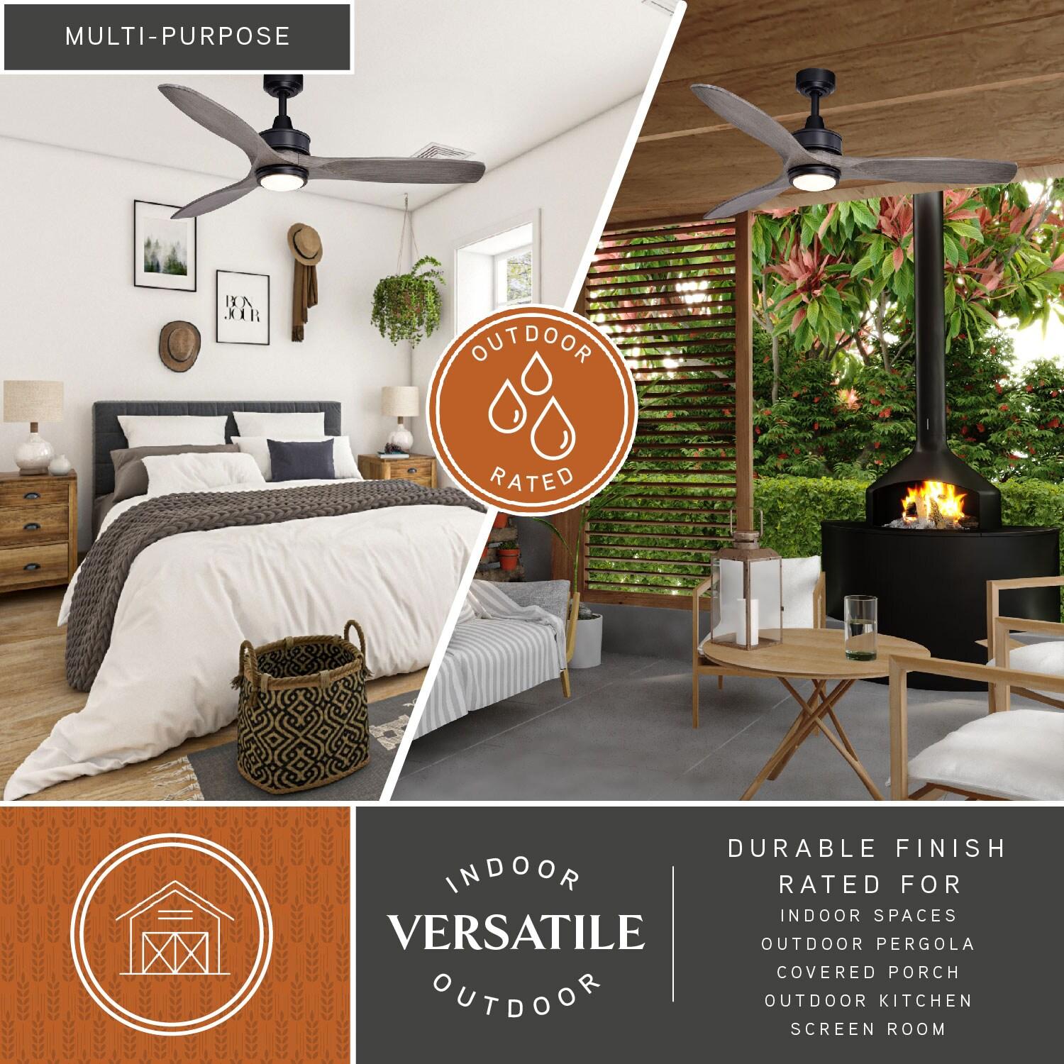 Wade Logan® Ballog 52'' Ceiling Fan with LED Lights