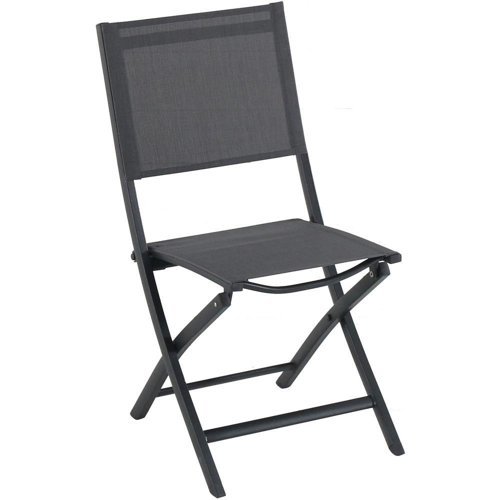 Hanover Cameron 7-Piece Expandable Dining Set with 6 Folding Sling Chairs and a 40" x 94" Table