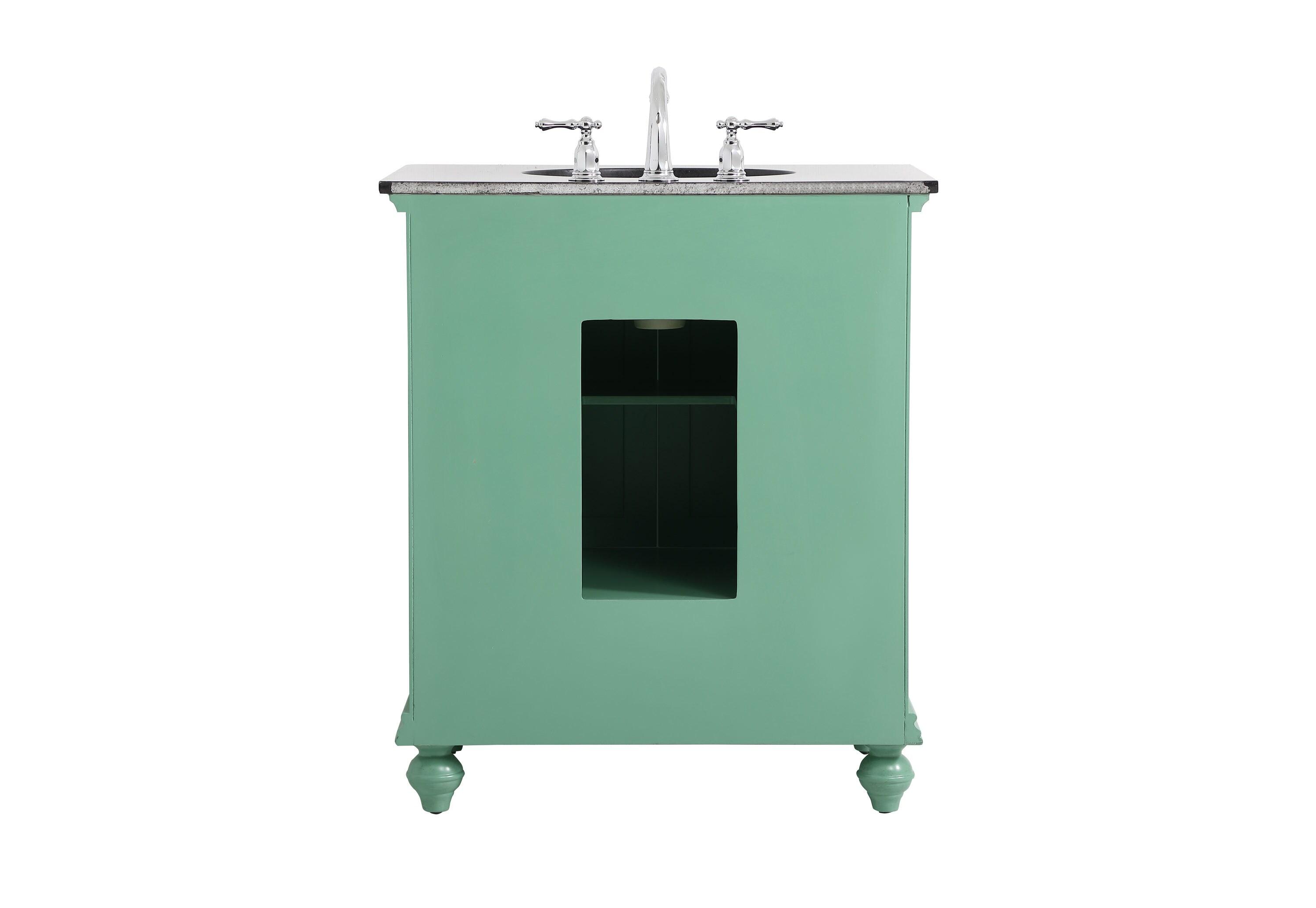 Elegant Kitchen and Bath 30 Inch Single Bathroom Vanity In Vintage Mint