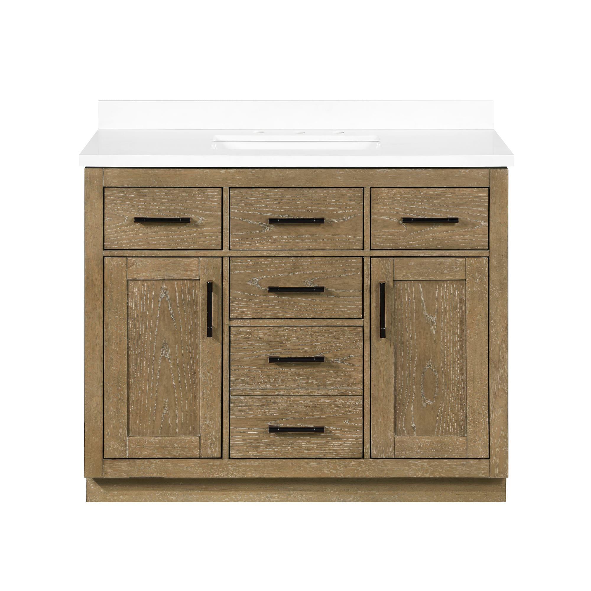 OVE Decors Bailey 42" Single Bathroom Vanity Set with Premium Countertop