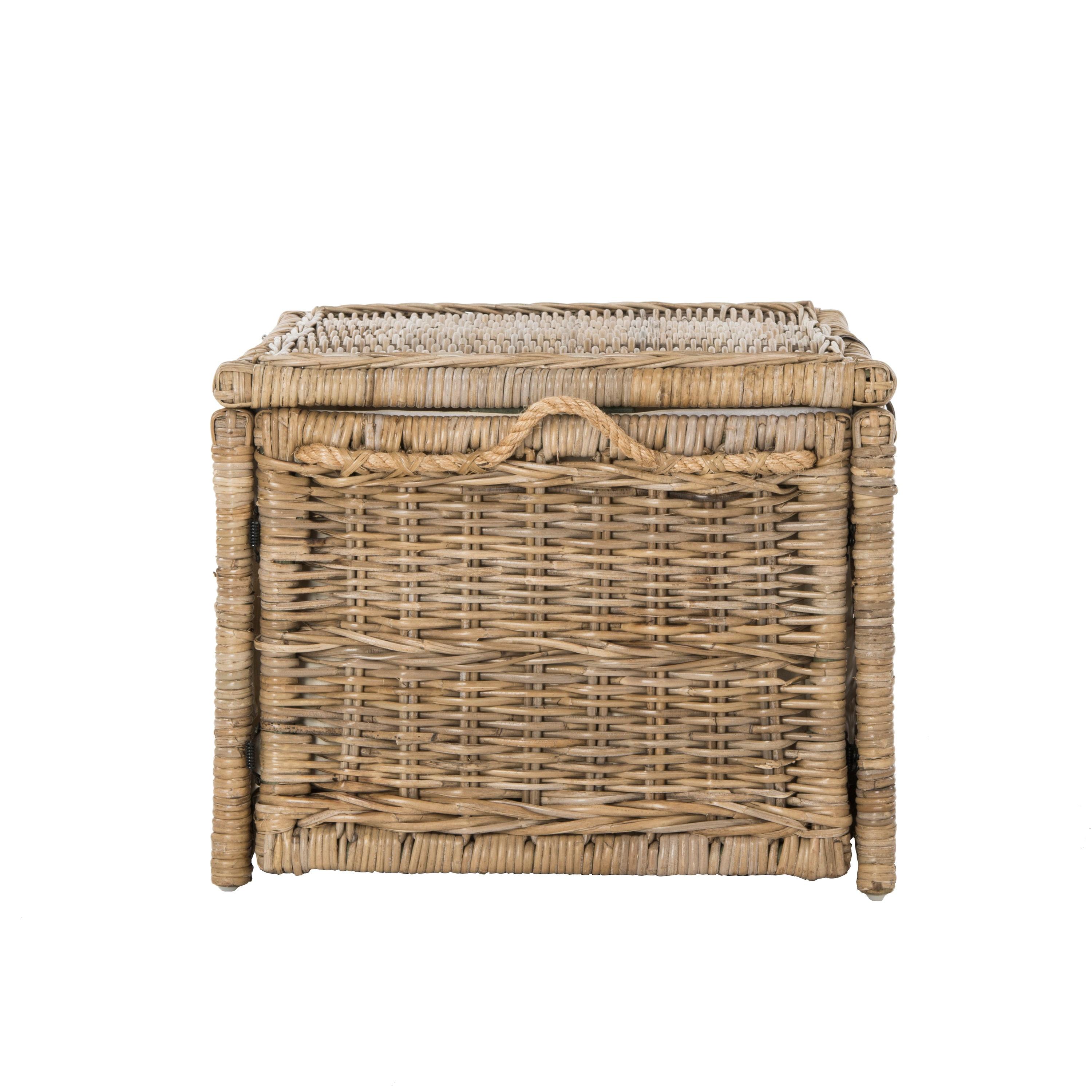 happimess Caden 30" Wicker Storage Trunk, Natural