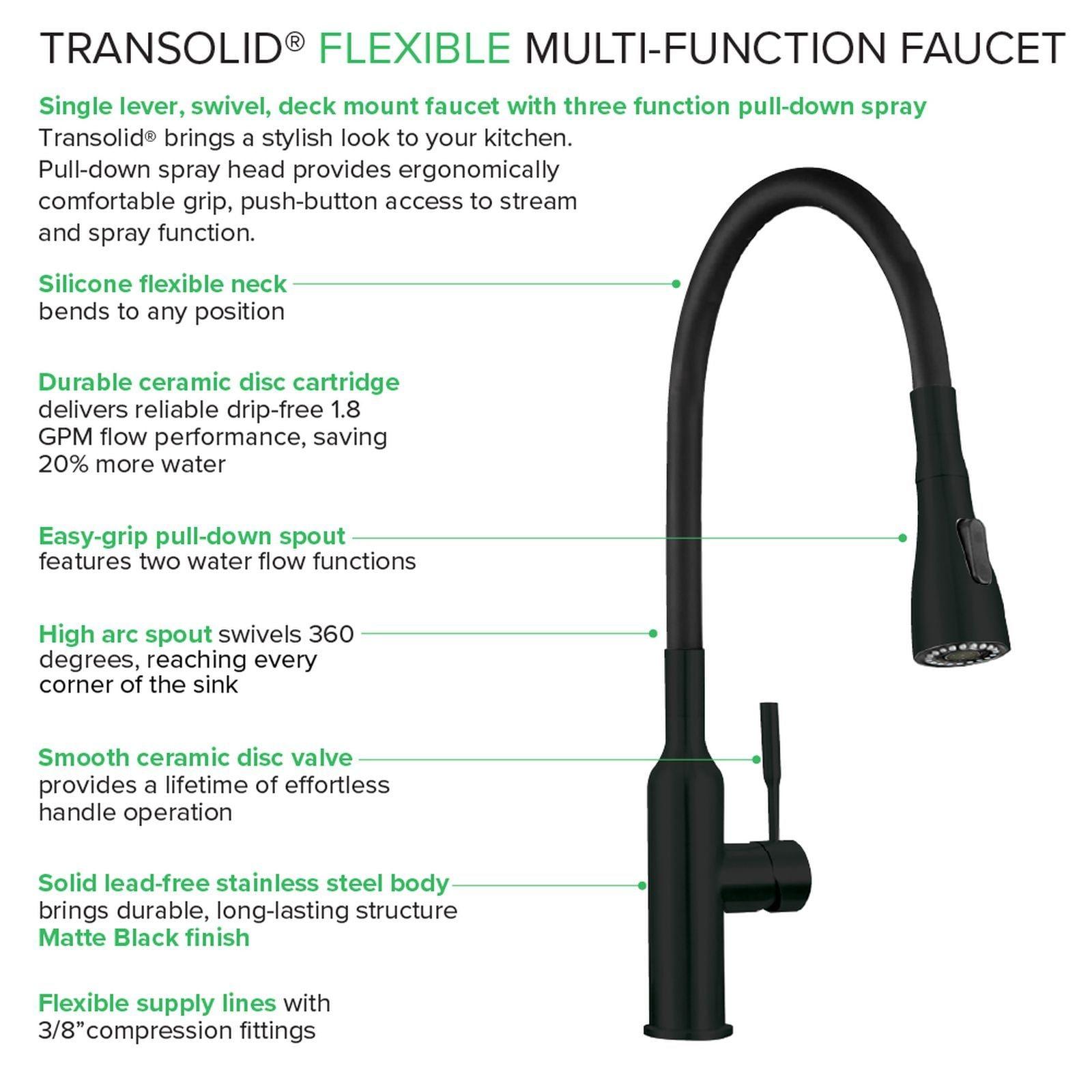 Flexible Multi-Function Faucet Single-Hole Laundry Faucet