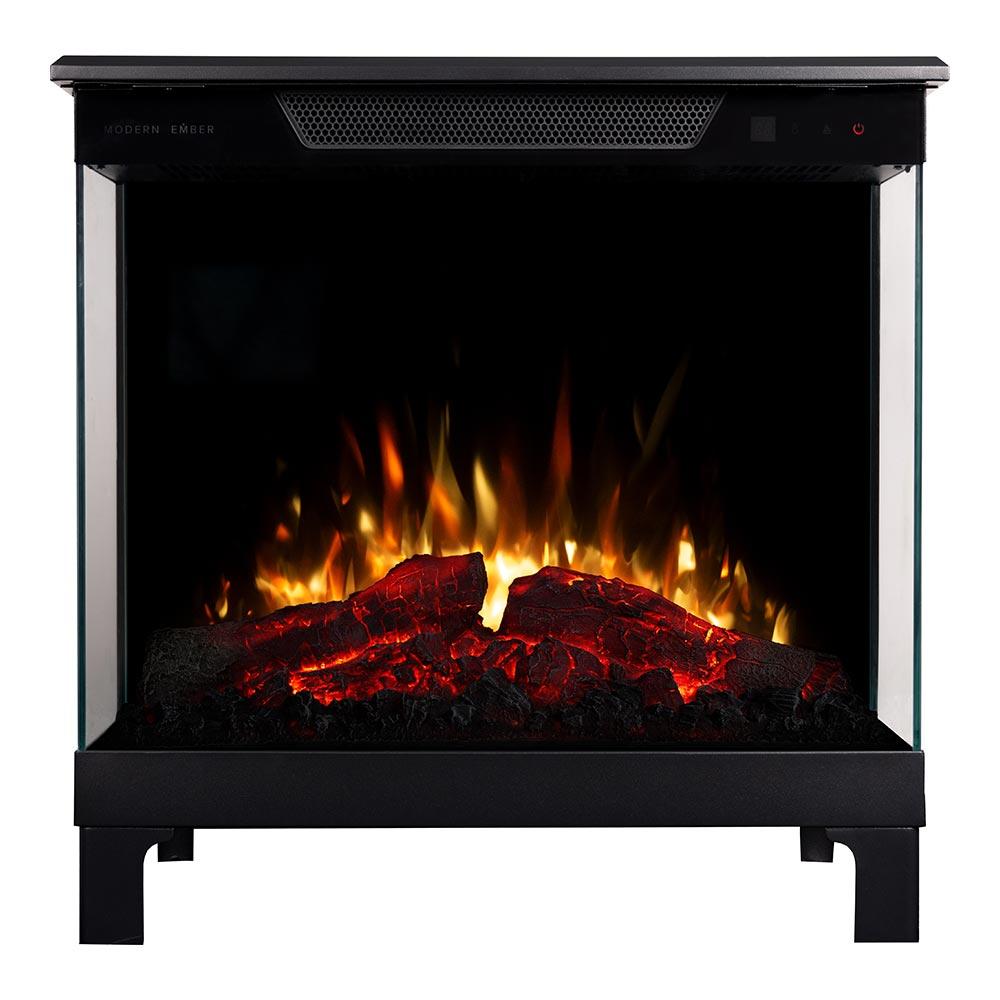 Modern Ember Skyline Smart 3-SidedElectric Fireplace Stove Heater