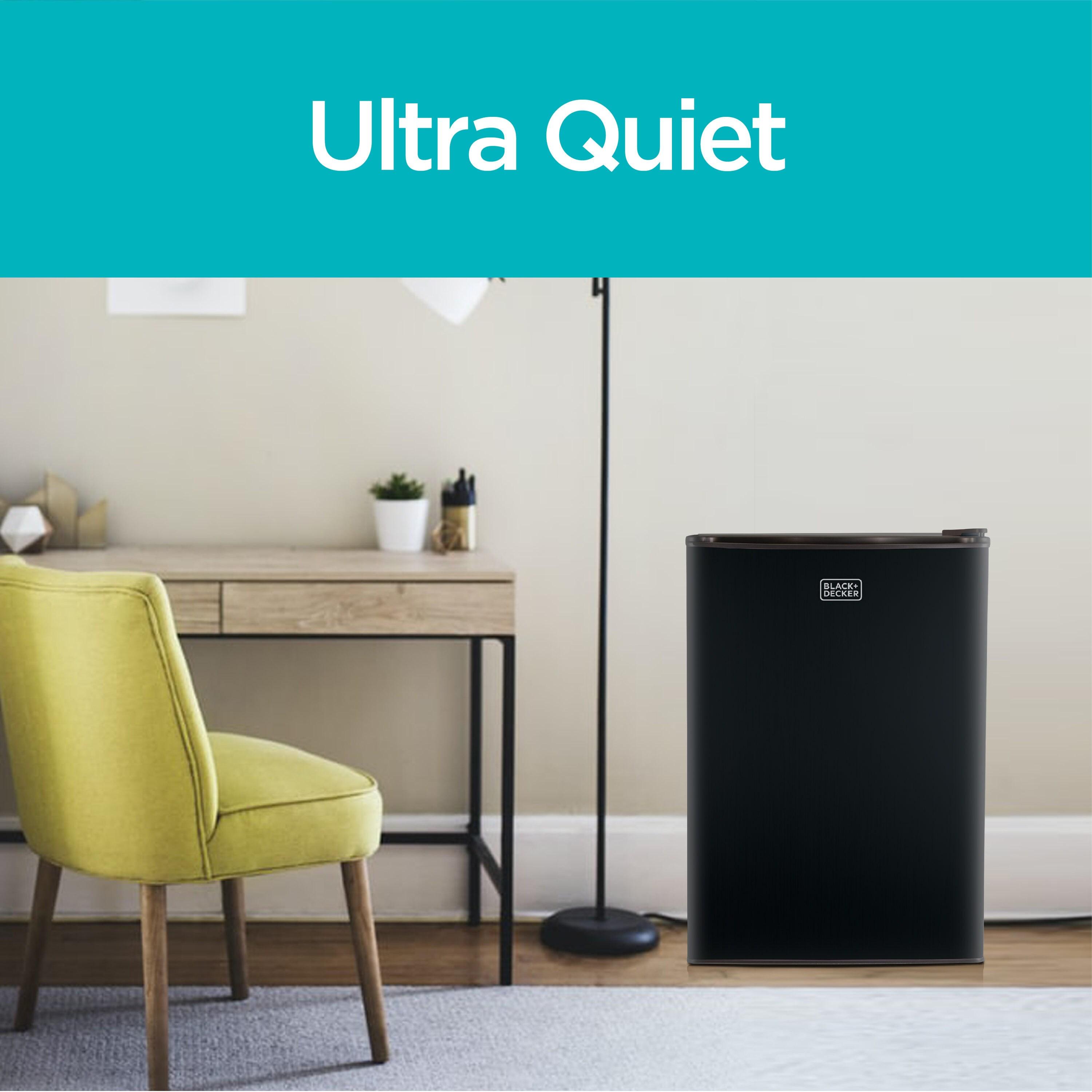 BLACK+DECKER Compact Refrigerator 3.2 Cu. Ft. with True Freezer, Black