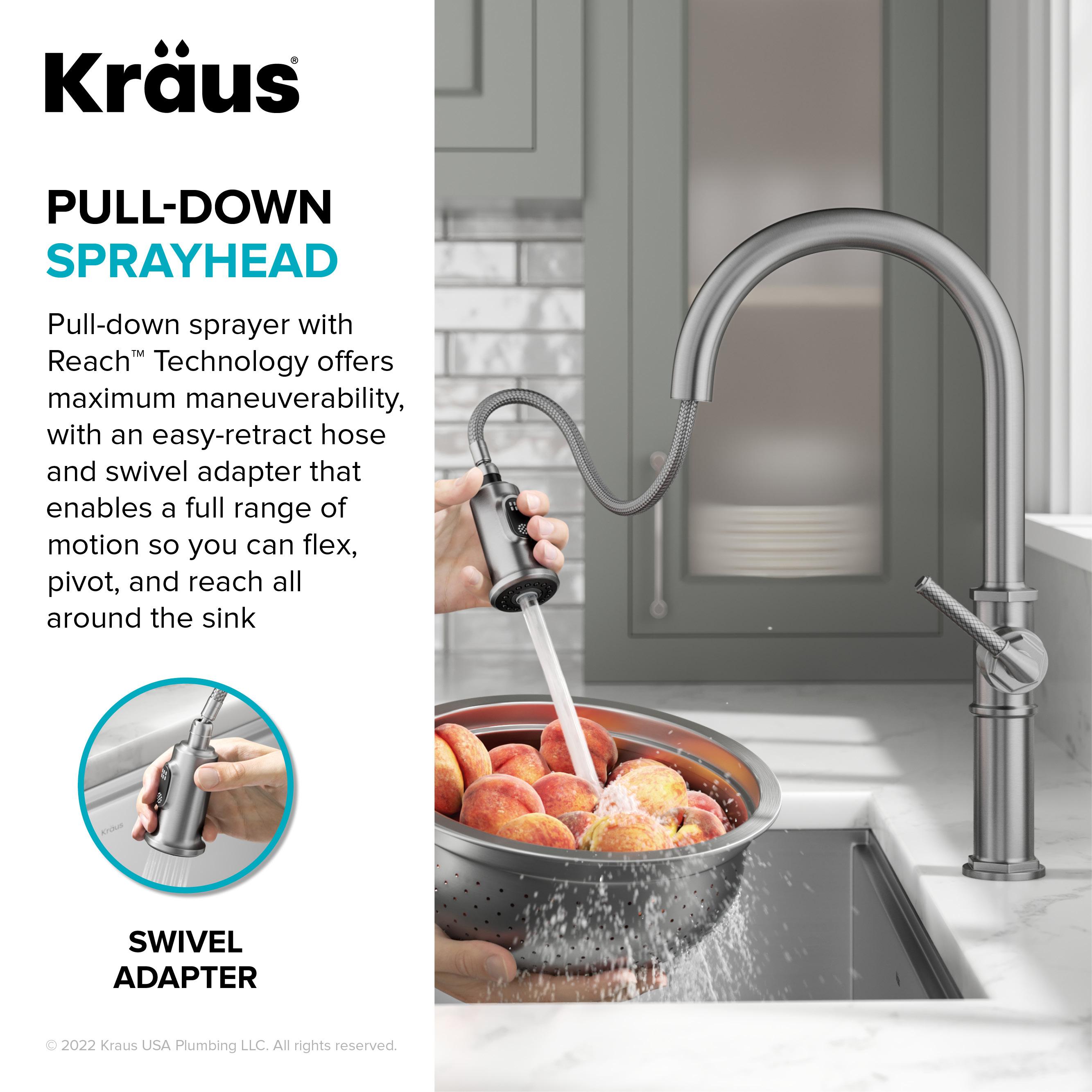 KRAUS Allyn Pull-Down Single Handle Kitchen Faucet