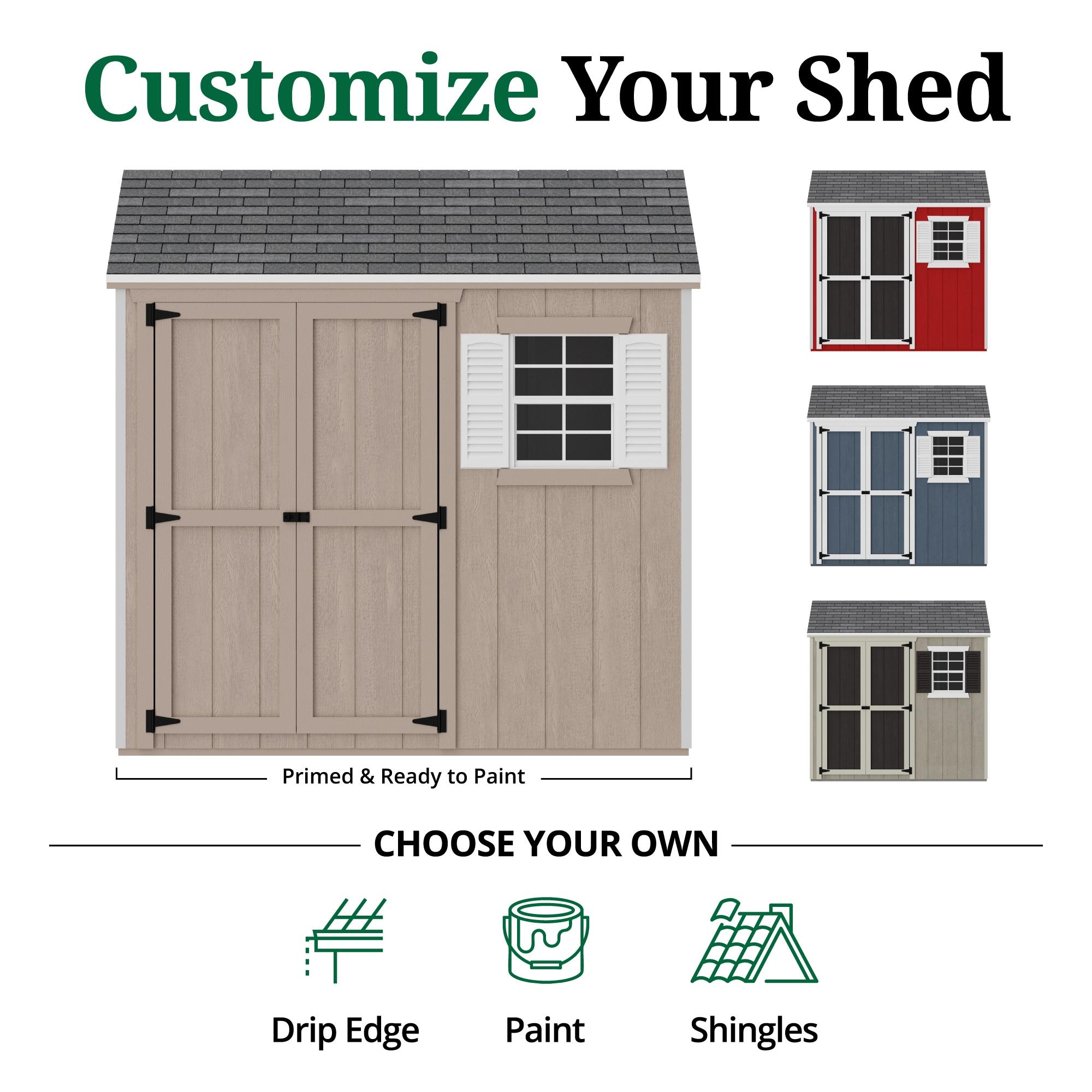 Little Cottage Co. Classic Workshop Outdoor Wood Storage Shed