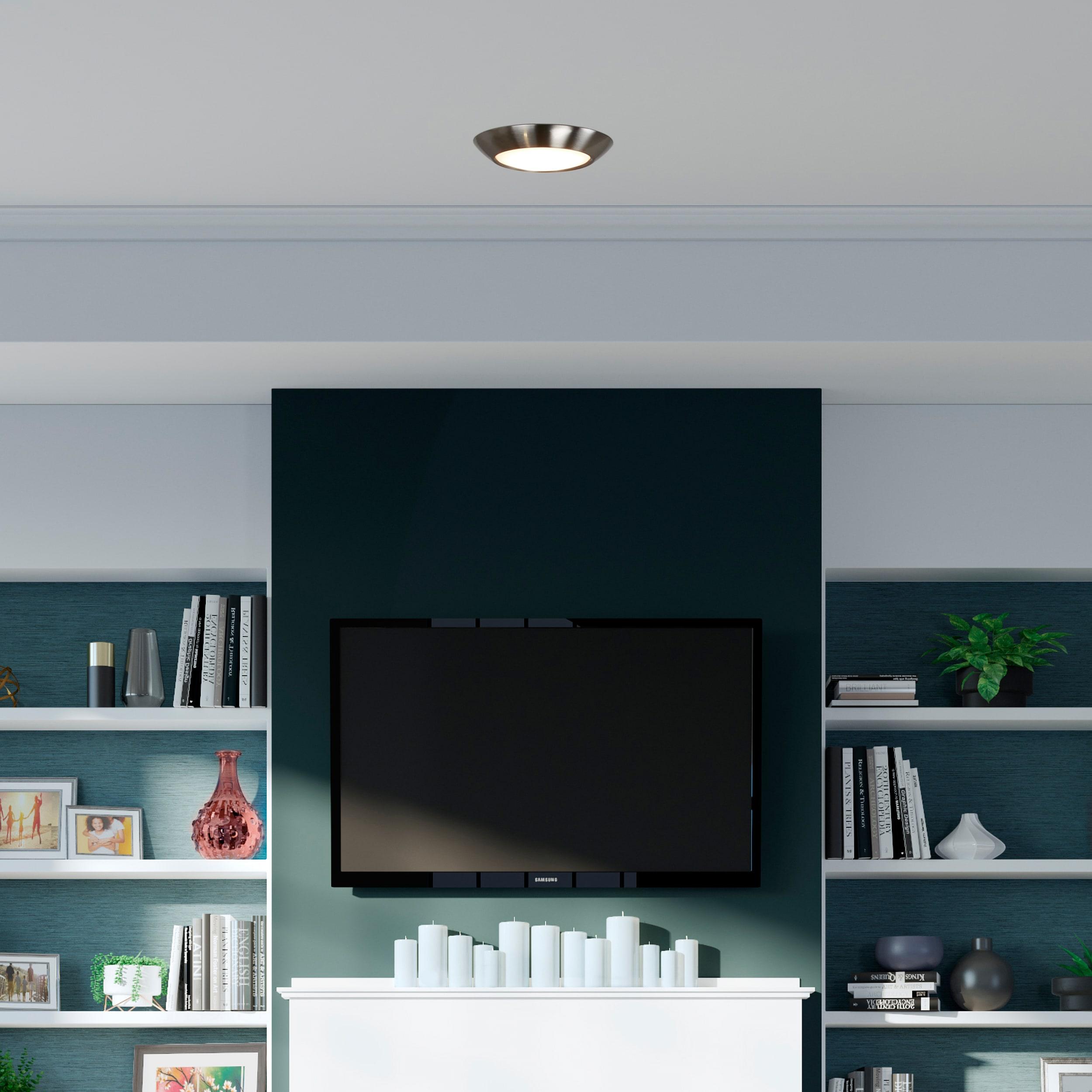 Craftmade X9006-Led Led Flushmount 6" Wide Led Flush Mount Ceiling Fixture - Nickel