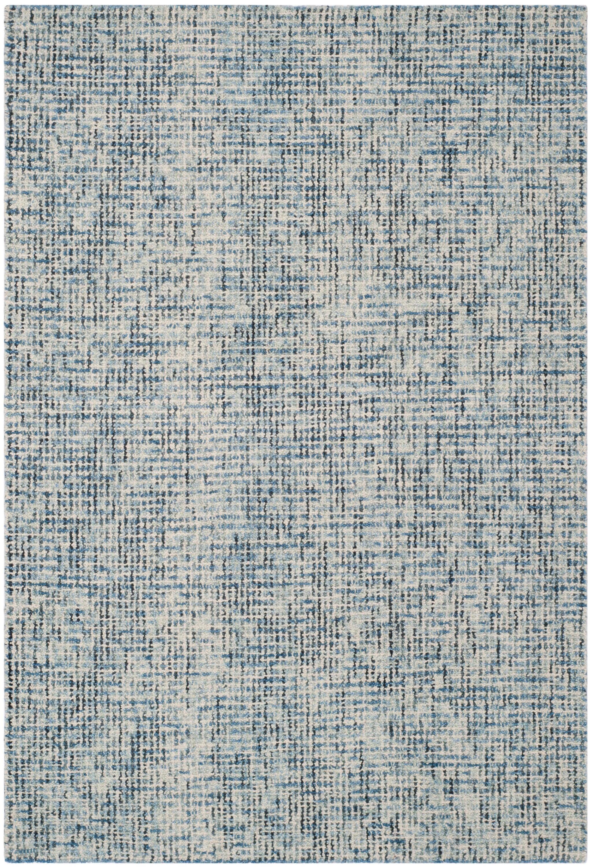 Abstract ABT468 Handmade Indoor Accent Rug - Blue/Charcoal - 2'-3"x4' - Safavieh