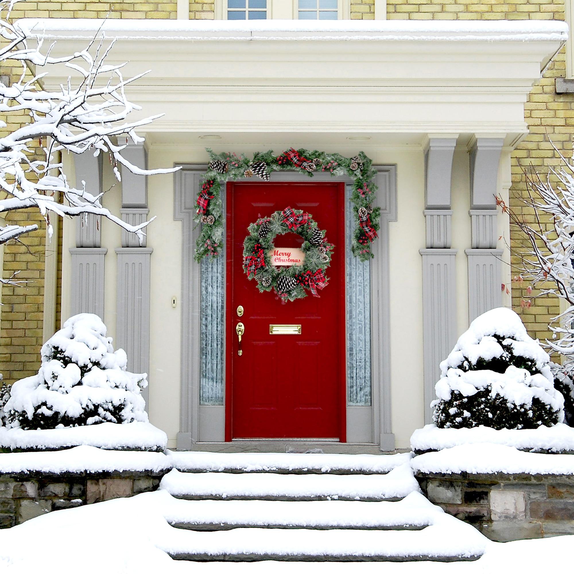 Fraser Hill Farm Christmas Wreath 72'' in. Faux Spruce Garland