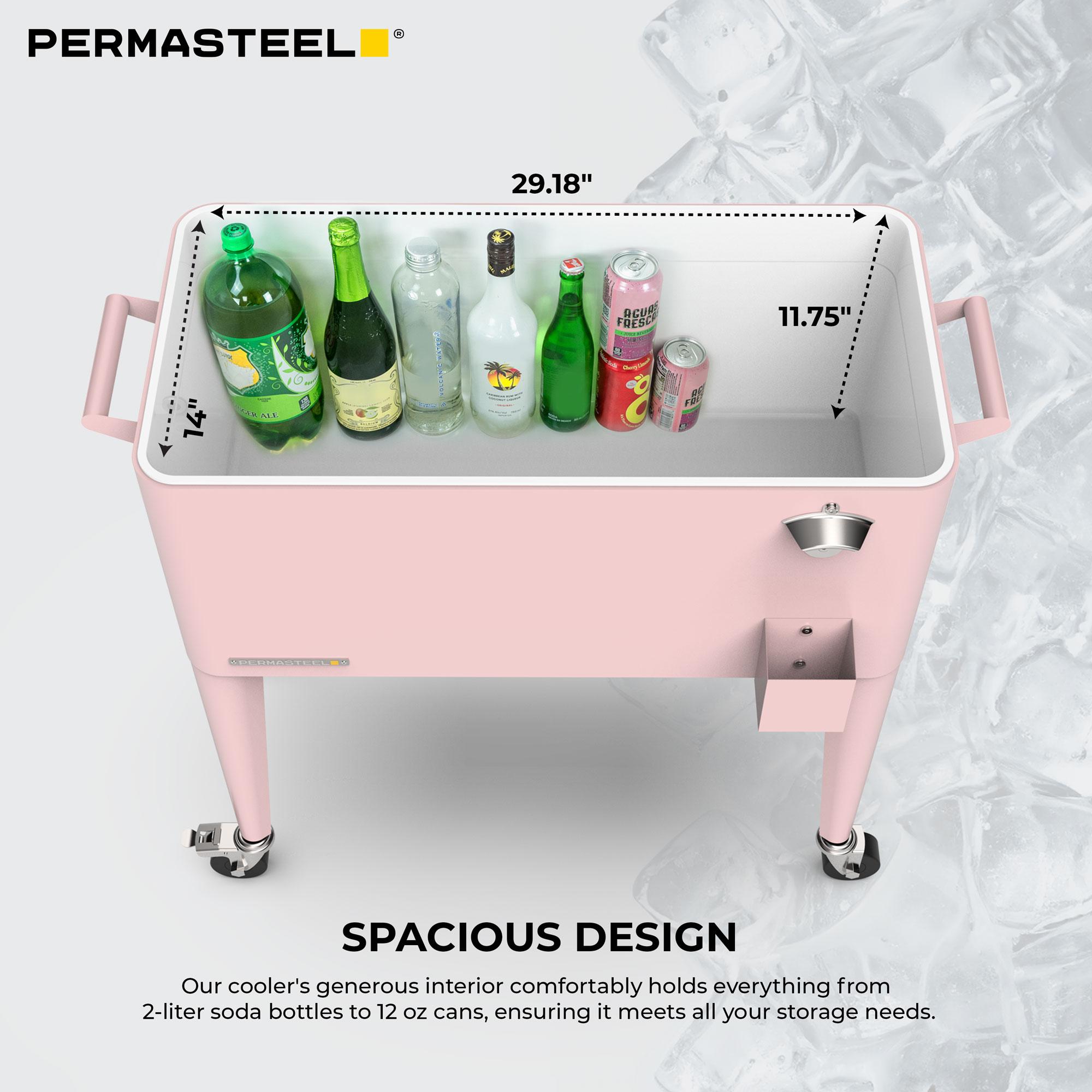80 Qt. Outdoor Rolling Cooler Cart