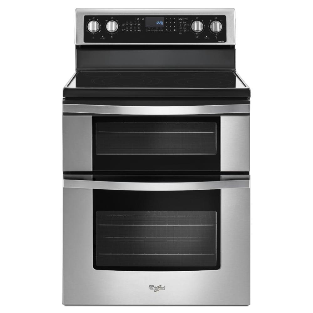 Whirlpool 30" Stainless Steel Freestanding Double Oven Electric Range