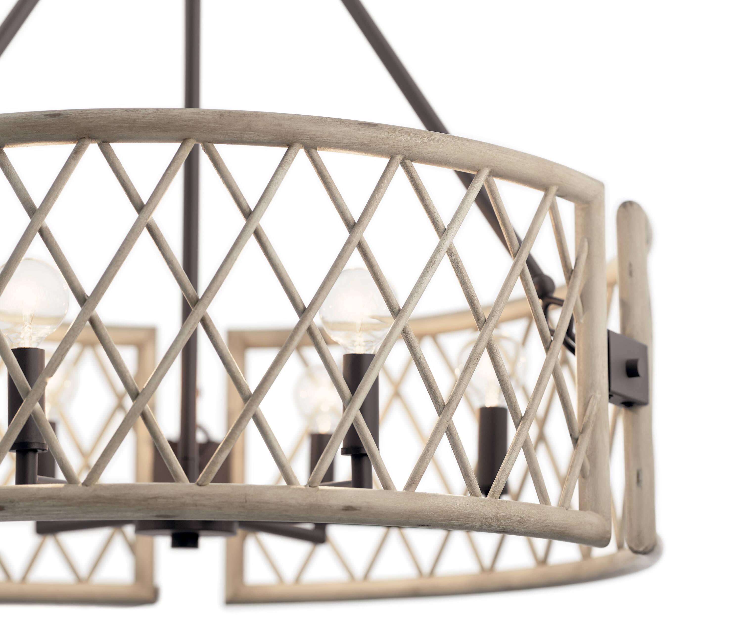 Kichler Lighting - Six Light Chandelier - Chandelier Round Pendant - Rustic
