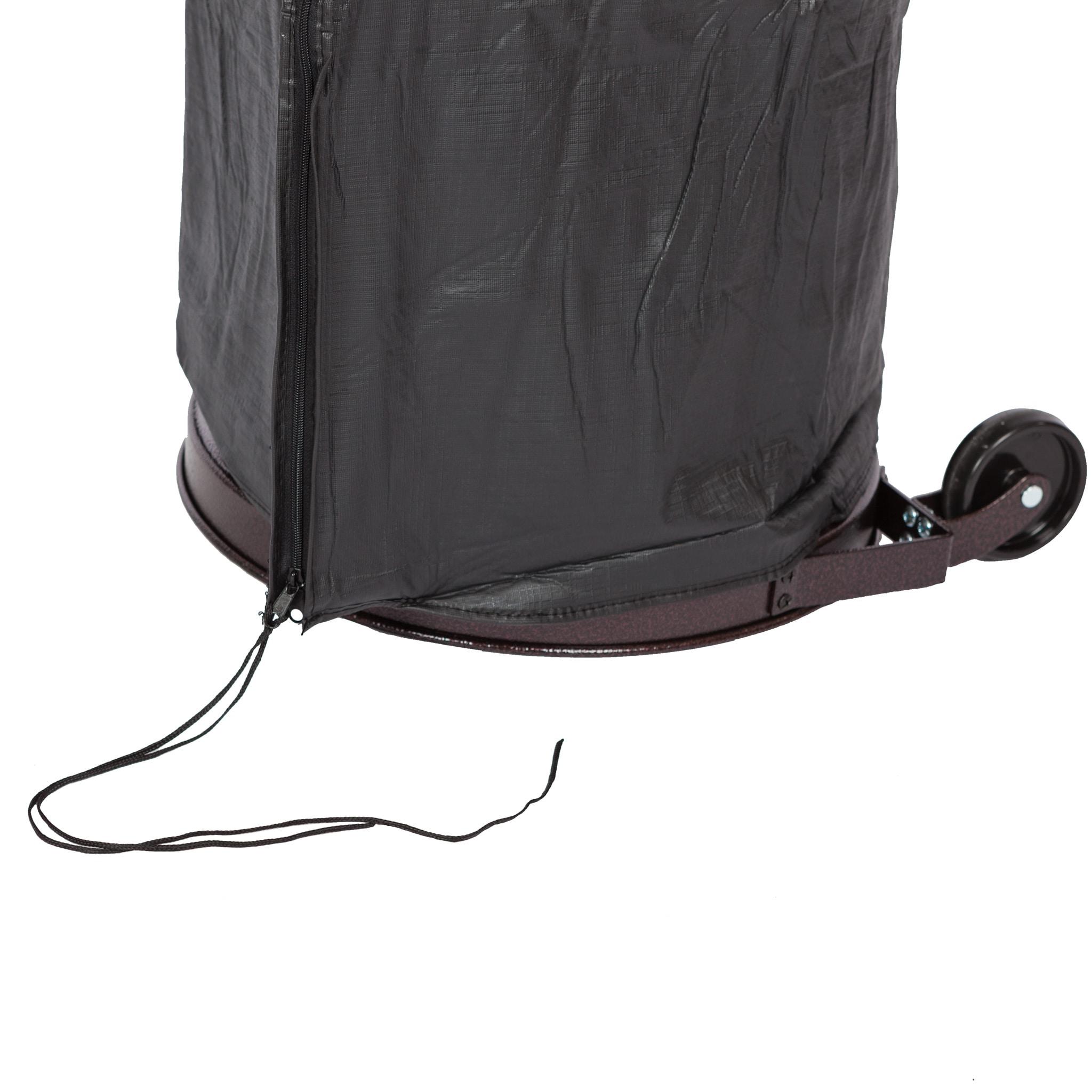 Balken Home Fire Sense Outdoor Full Length Patio Heater Vinyl Cover, Black
